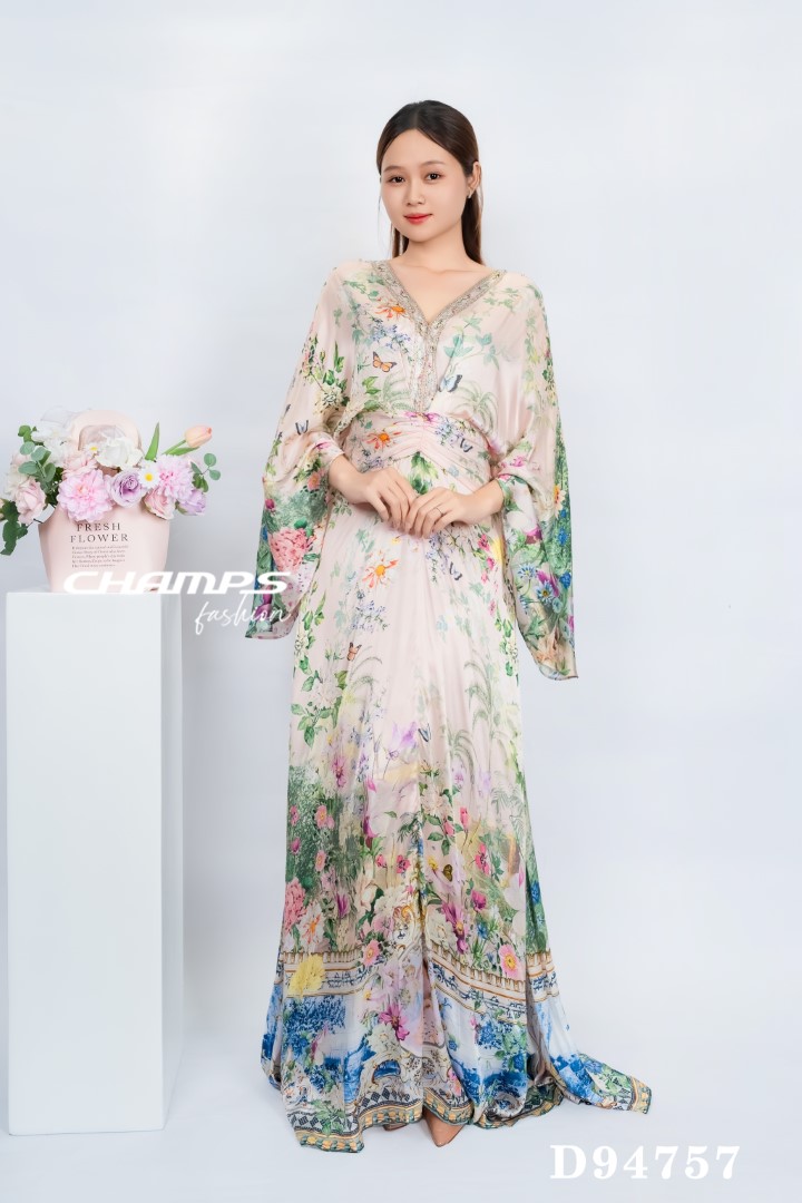 ĐẦM LỤA DAI XANH 94757