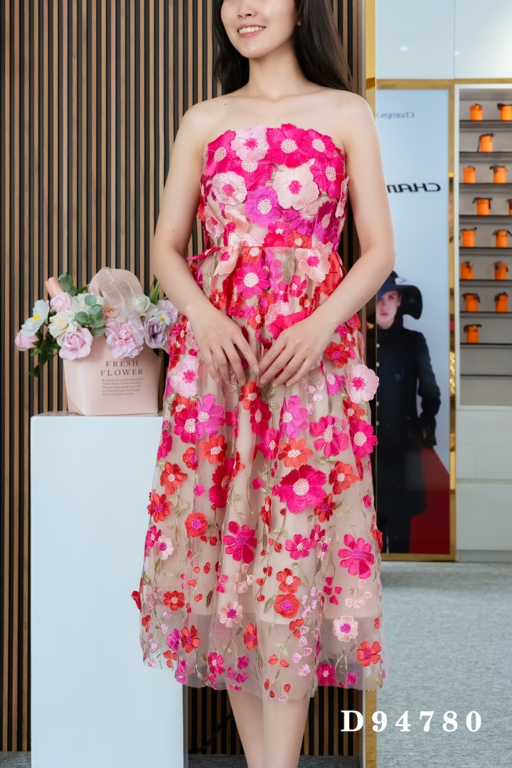 ĐẦM REN MÀU 94780