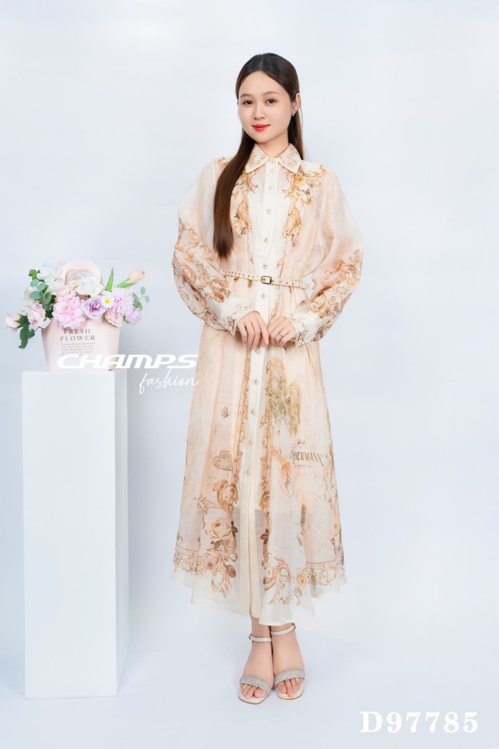 ĐẦM SƠ MI ZIMBERMEN DÀI LÓT DN 97785