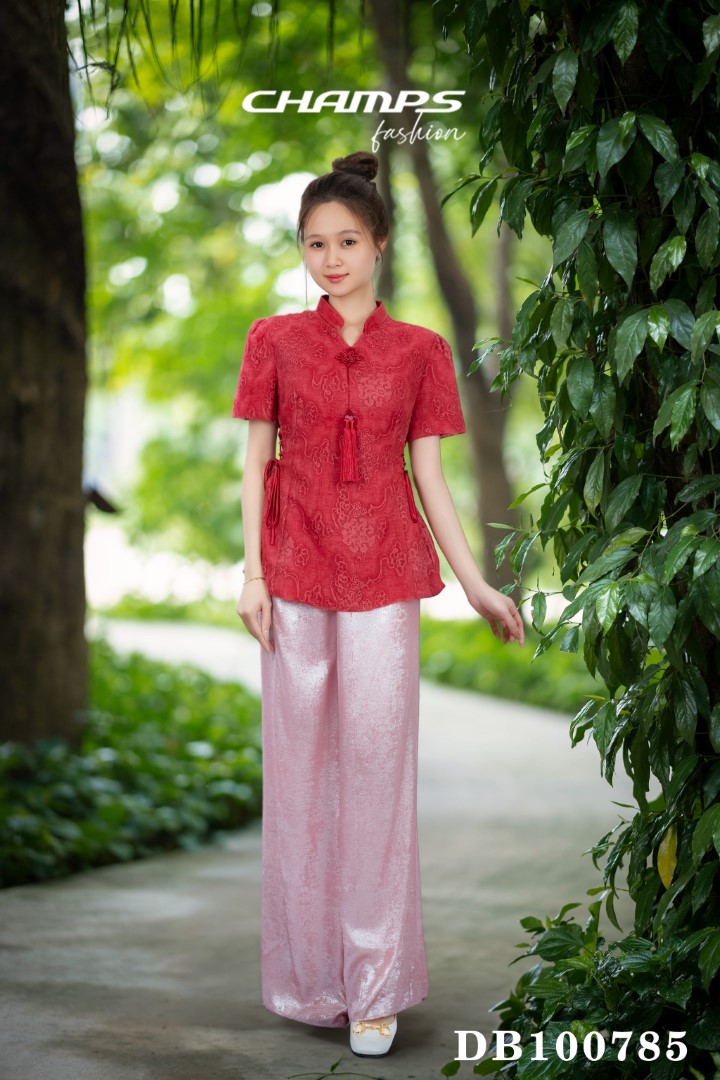 BỘ ÁO ĐỎ LAM 100785