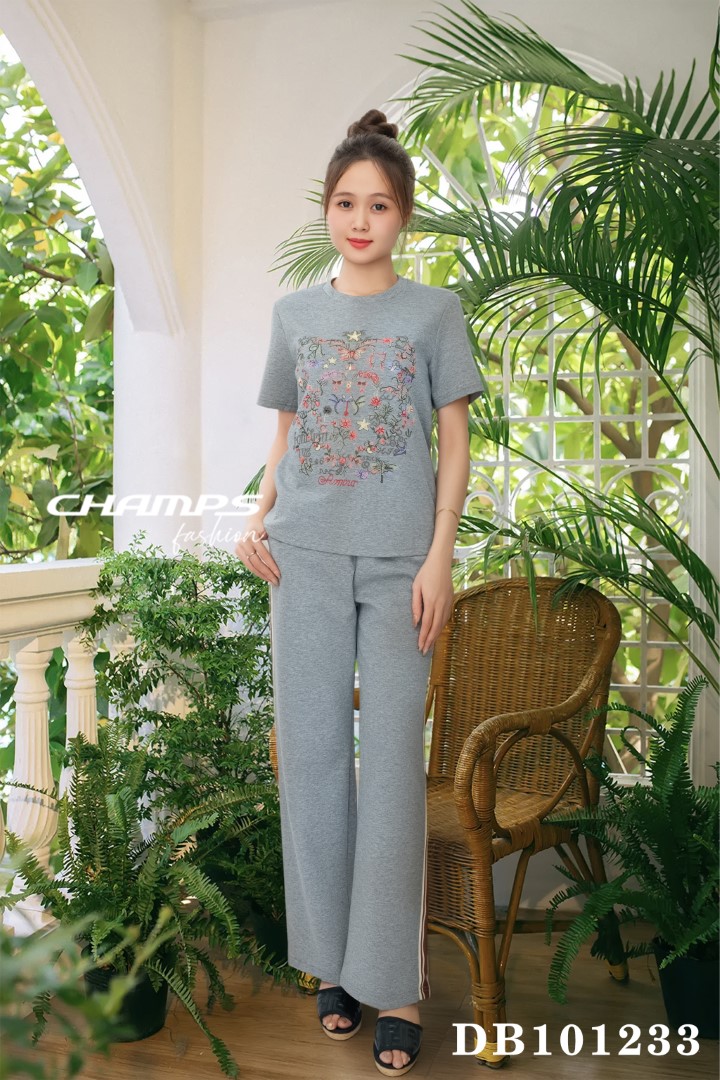 BỘ THUN XÁM DIOR 101233