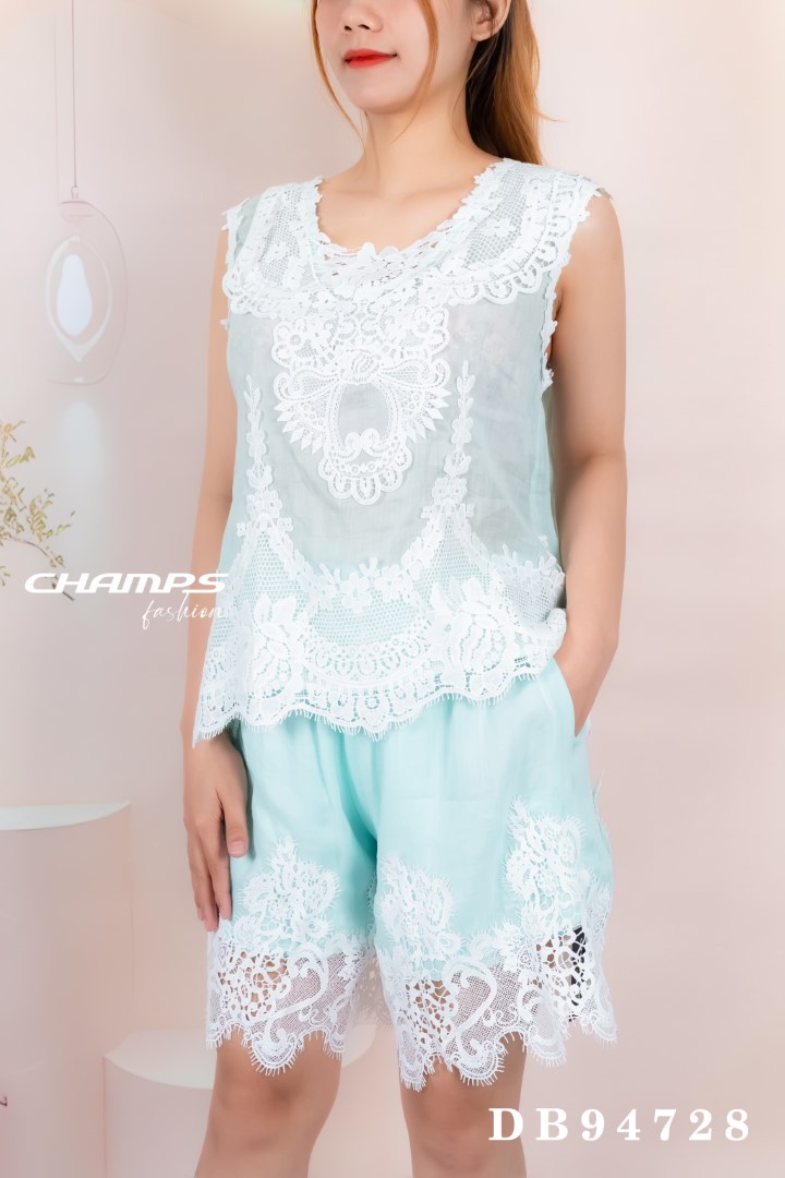 BỘ XÔ XANH NGỌC THÊU 94728