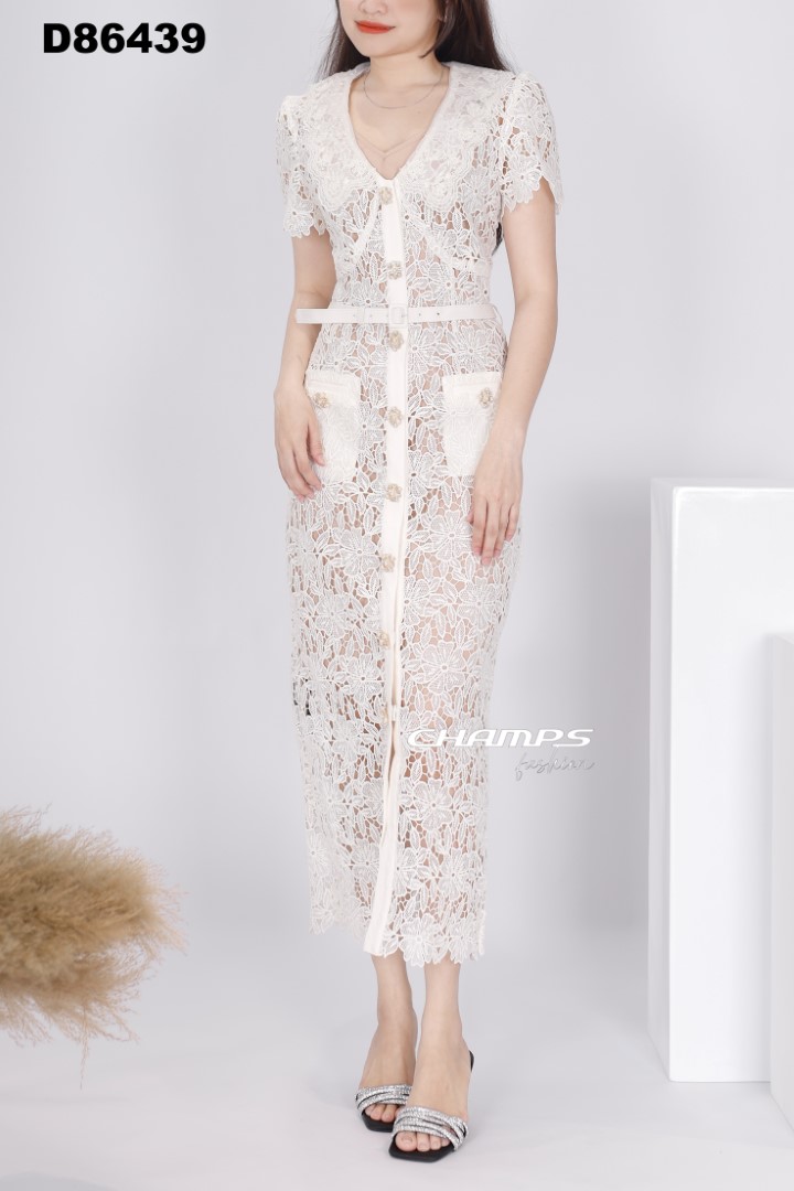 ĐẦM REN KEM LÓT DN 86439