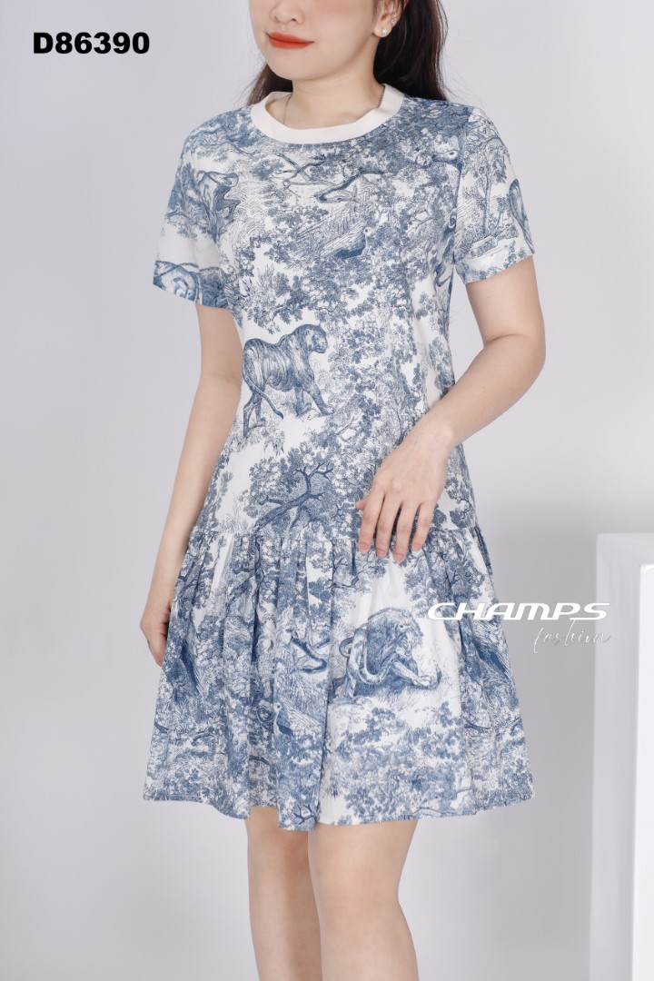 ĐẦM SUÔN DIOR XANH 86390