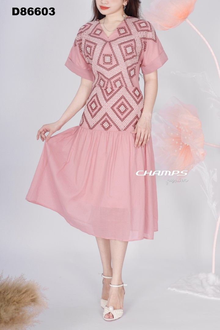 ĐẦM XÔ HỒNG THÊU 86603