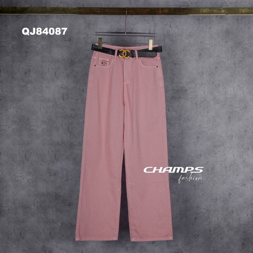 QUẦN JEAN HỒNG SUÔN CHANEL DN 84087