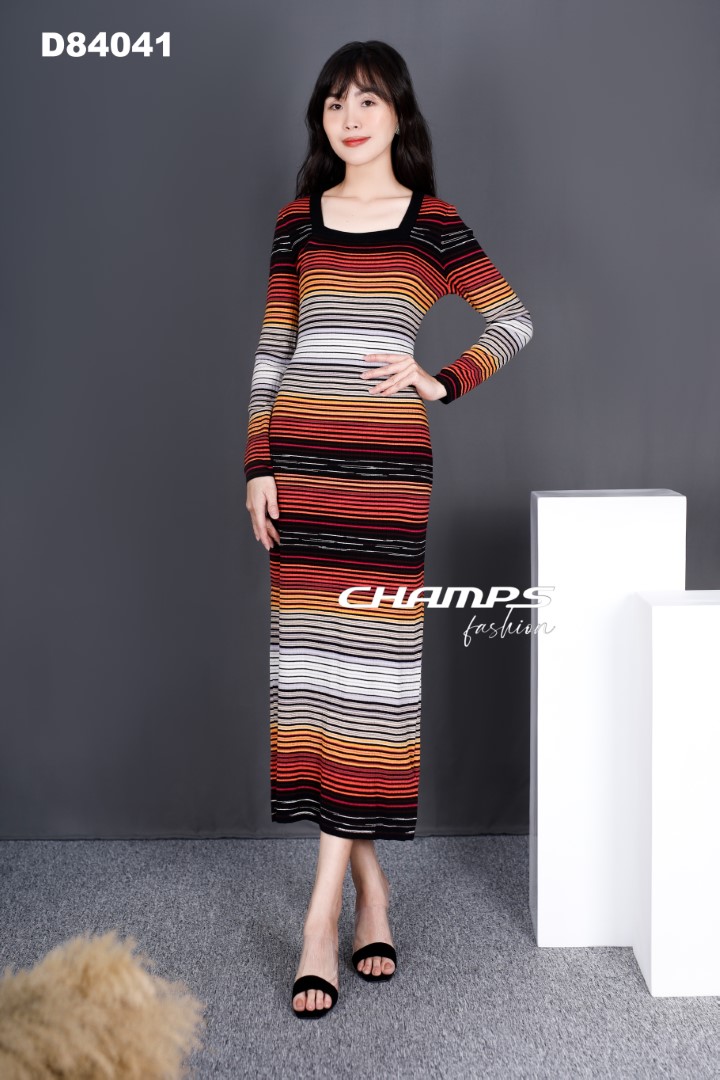 ĐẦM LEN NHIỀU MÀU 84041
