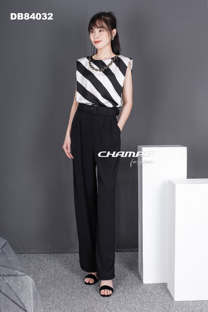 BỘ TƠ ĐEN ÁO KẺ 84032