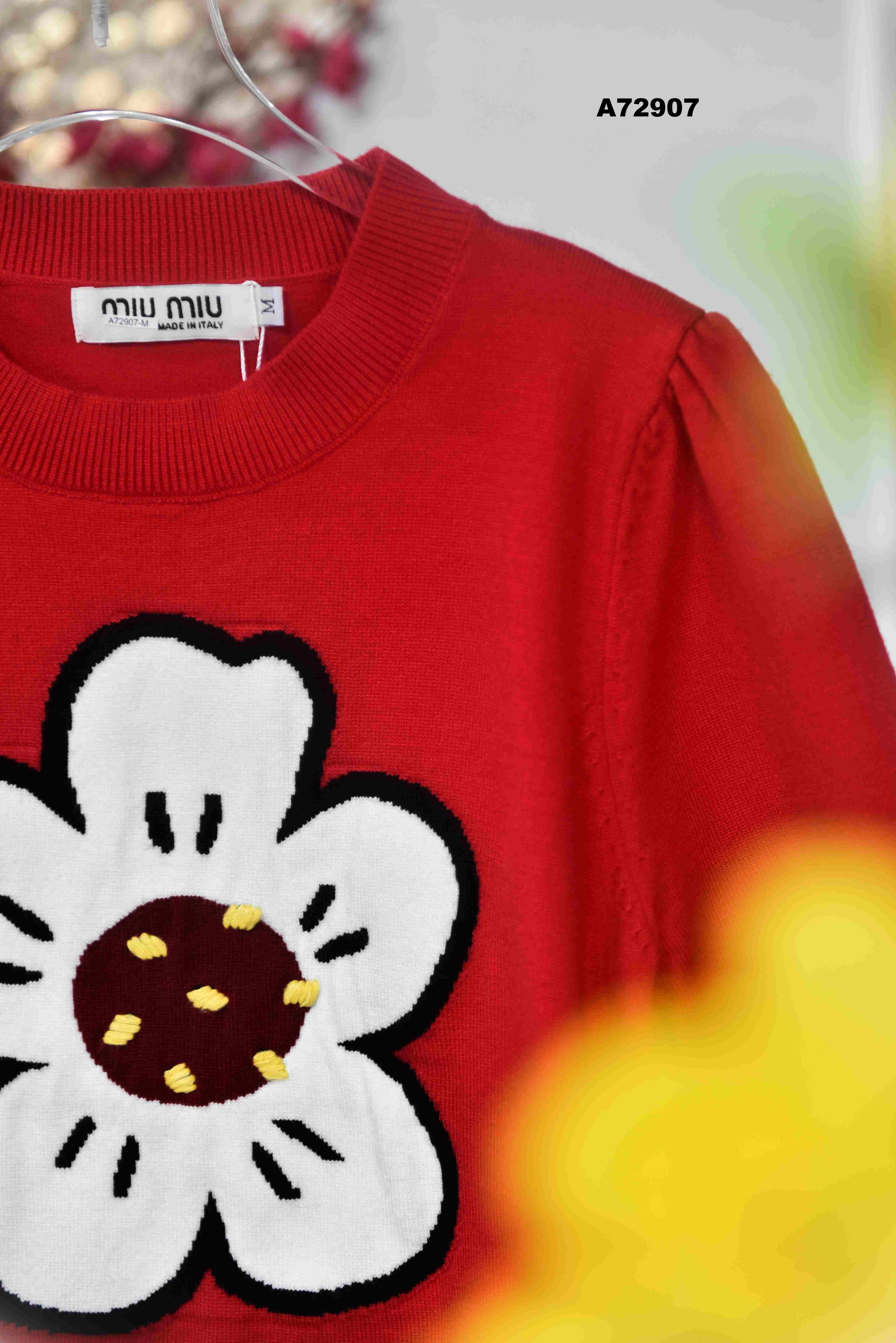 ÁO LEN ĐỎ HOA 72907