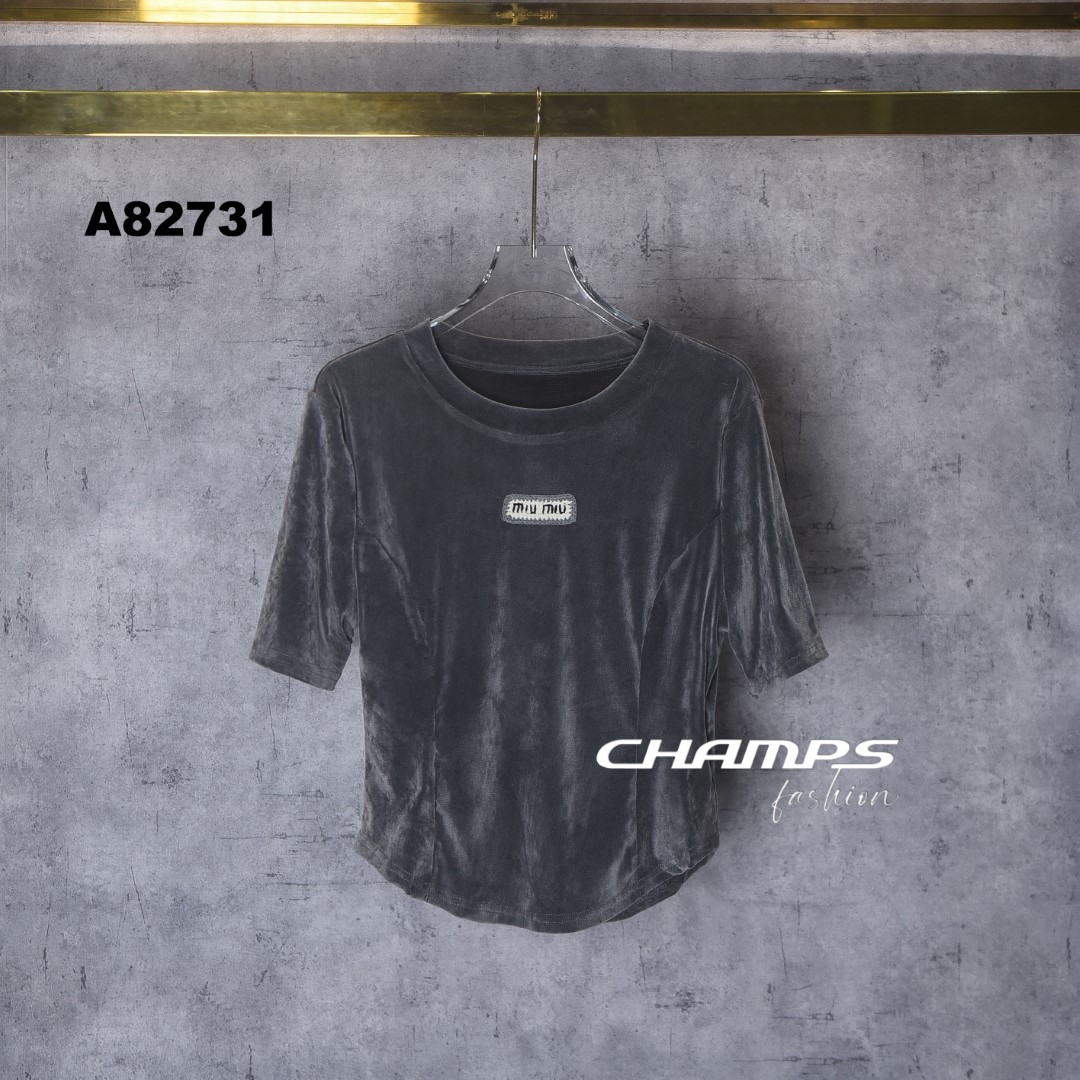 ÁO NHUNG NHŨ XÁM MIUMIU 82731