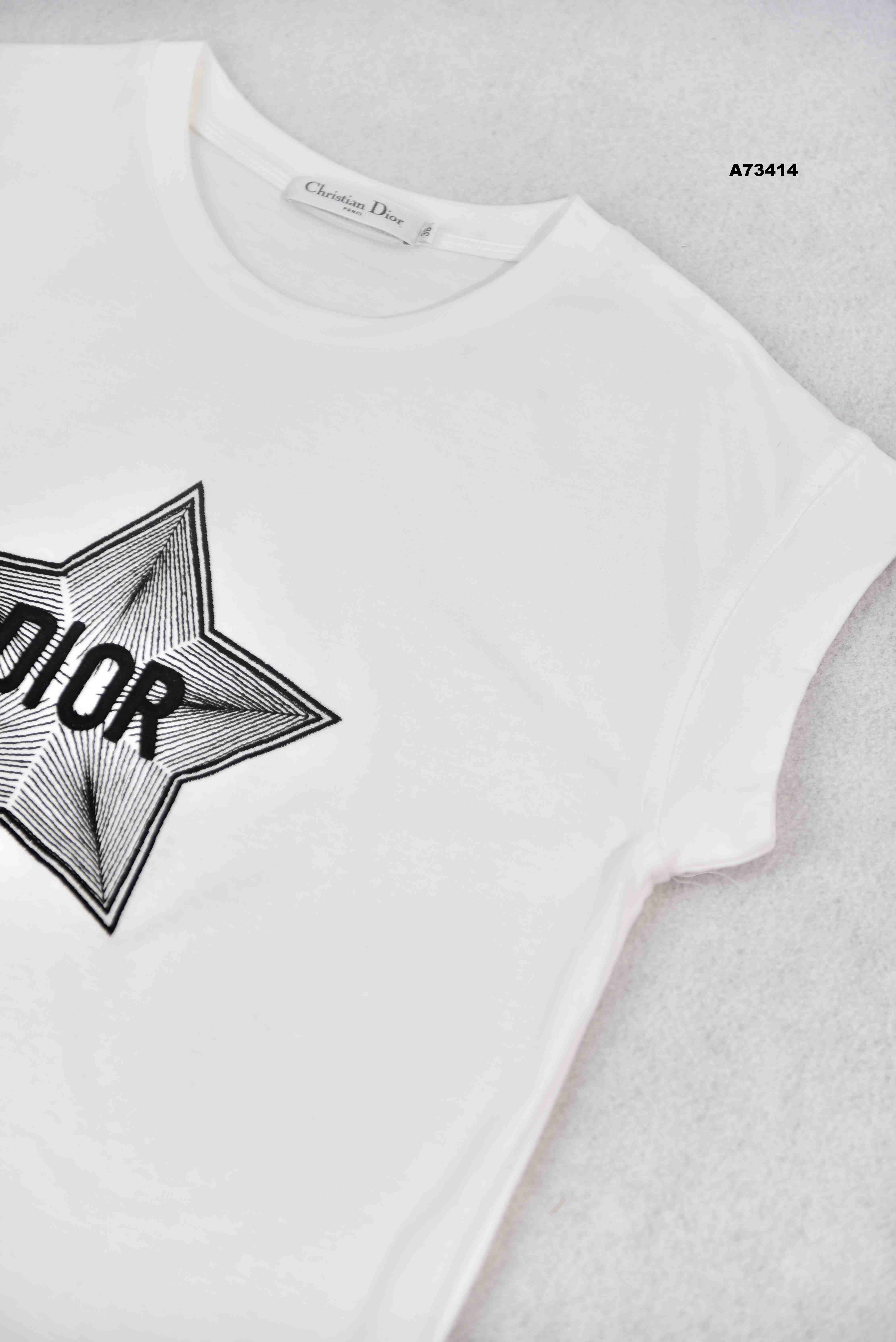 ÁO THUN TRẮNG SAT CÁNH DIOR 73414