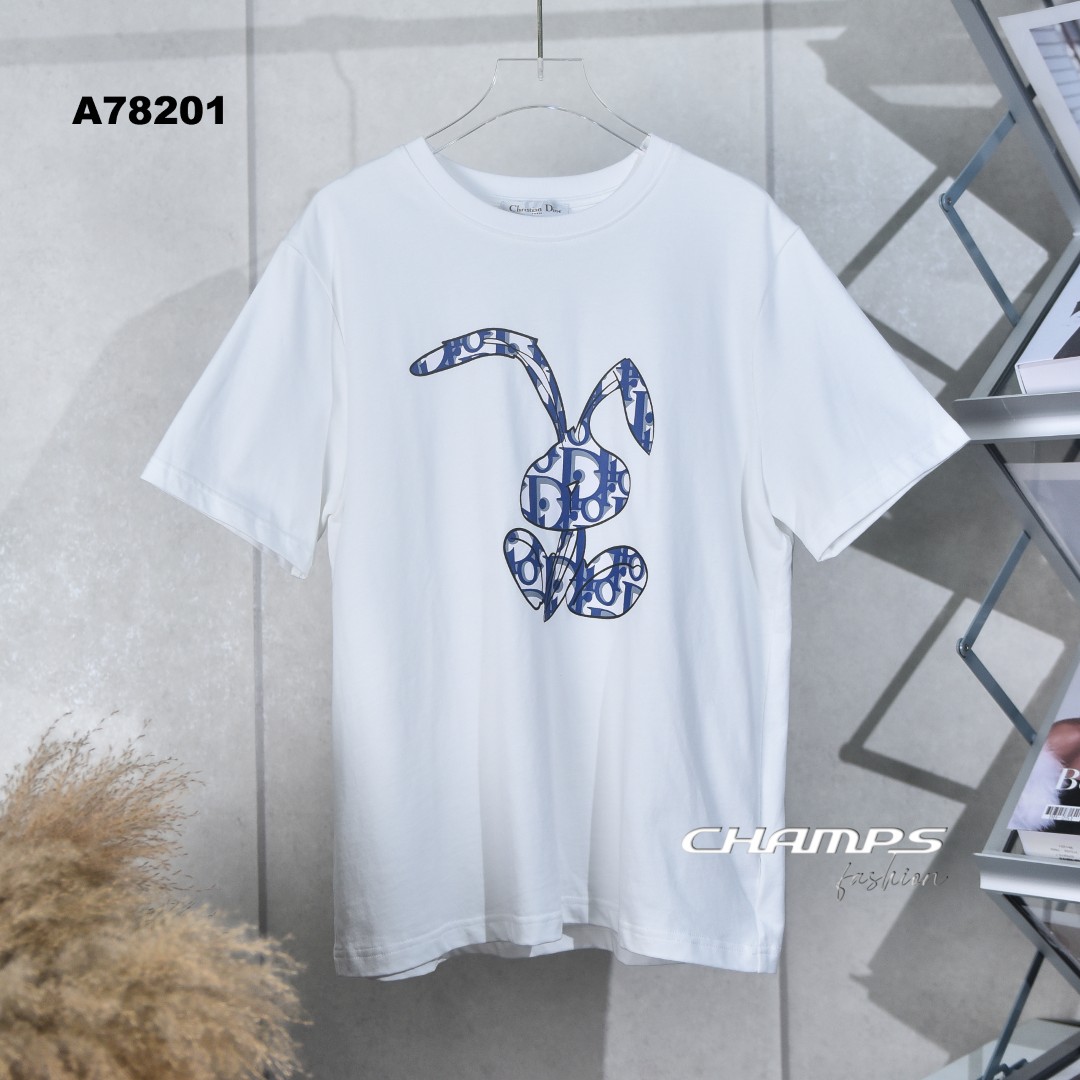 ÁO THUN TRẮNG SUÔN DIOR HÌNH 78201