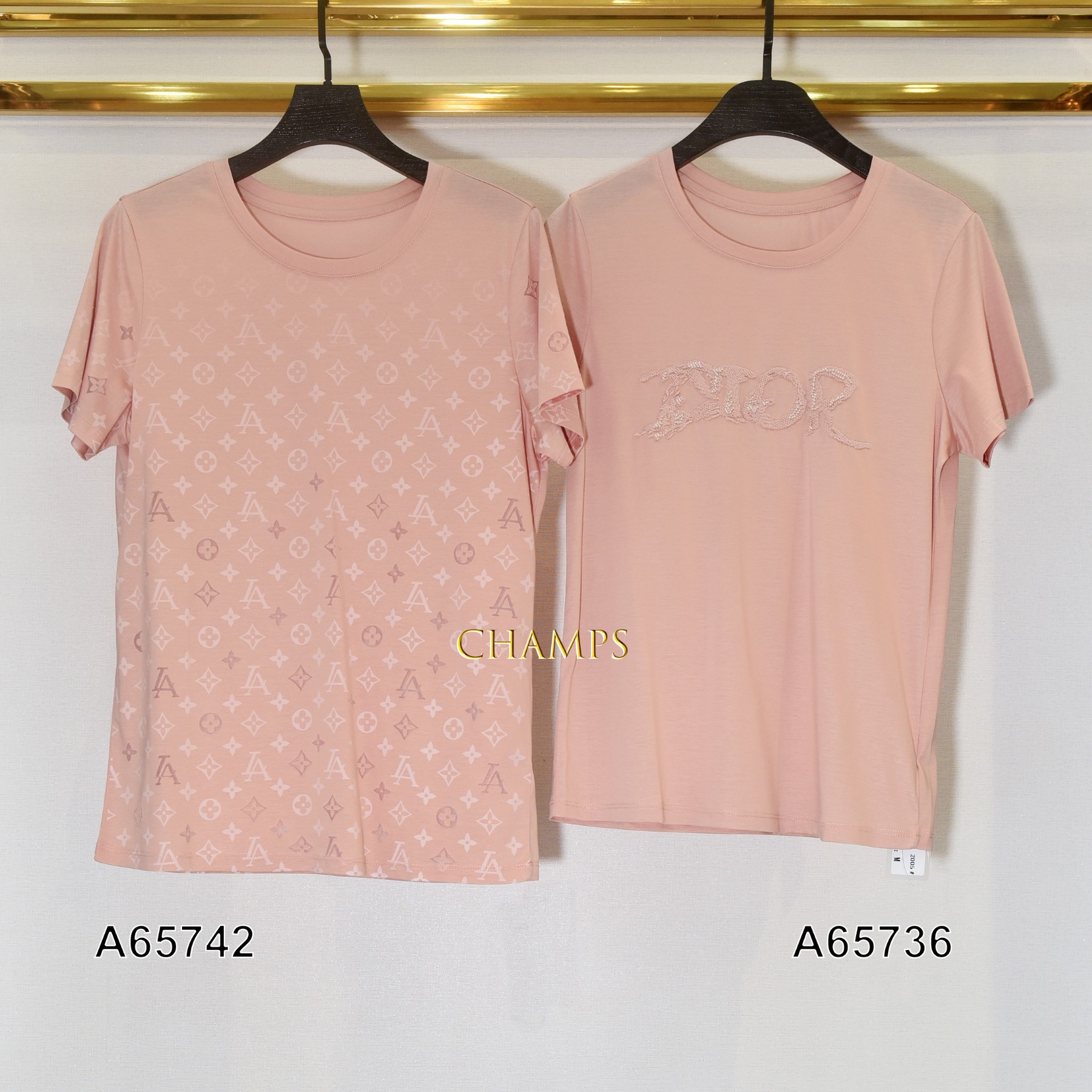 ÁO THUN GIẤY LỤA HỒNG DIOR 65736