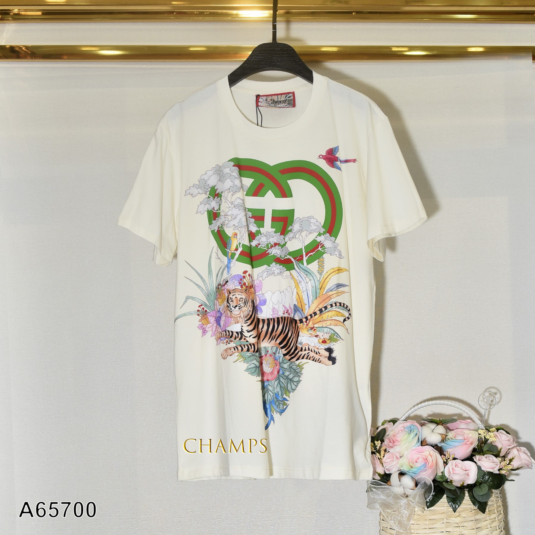 ÁO THUN KEM GUCCI SUÔN 65700