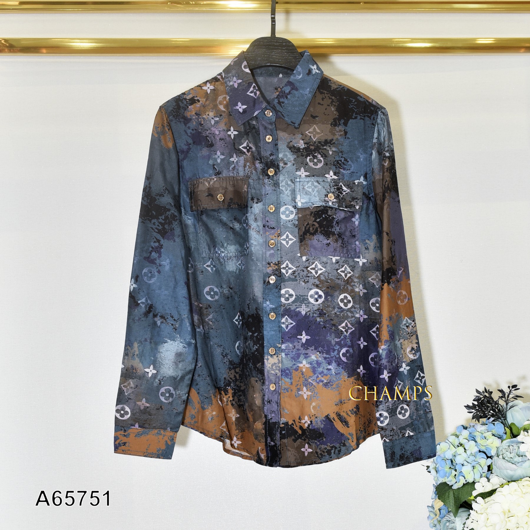 ÁO SƠ MI LOANG MÀU LV 65751