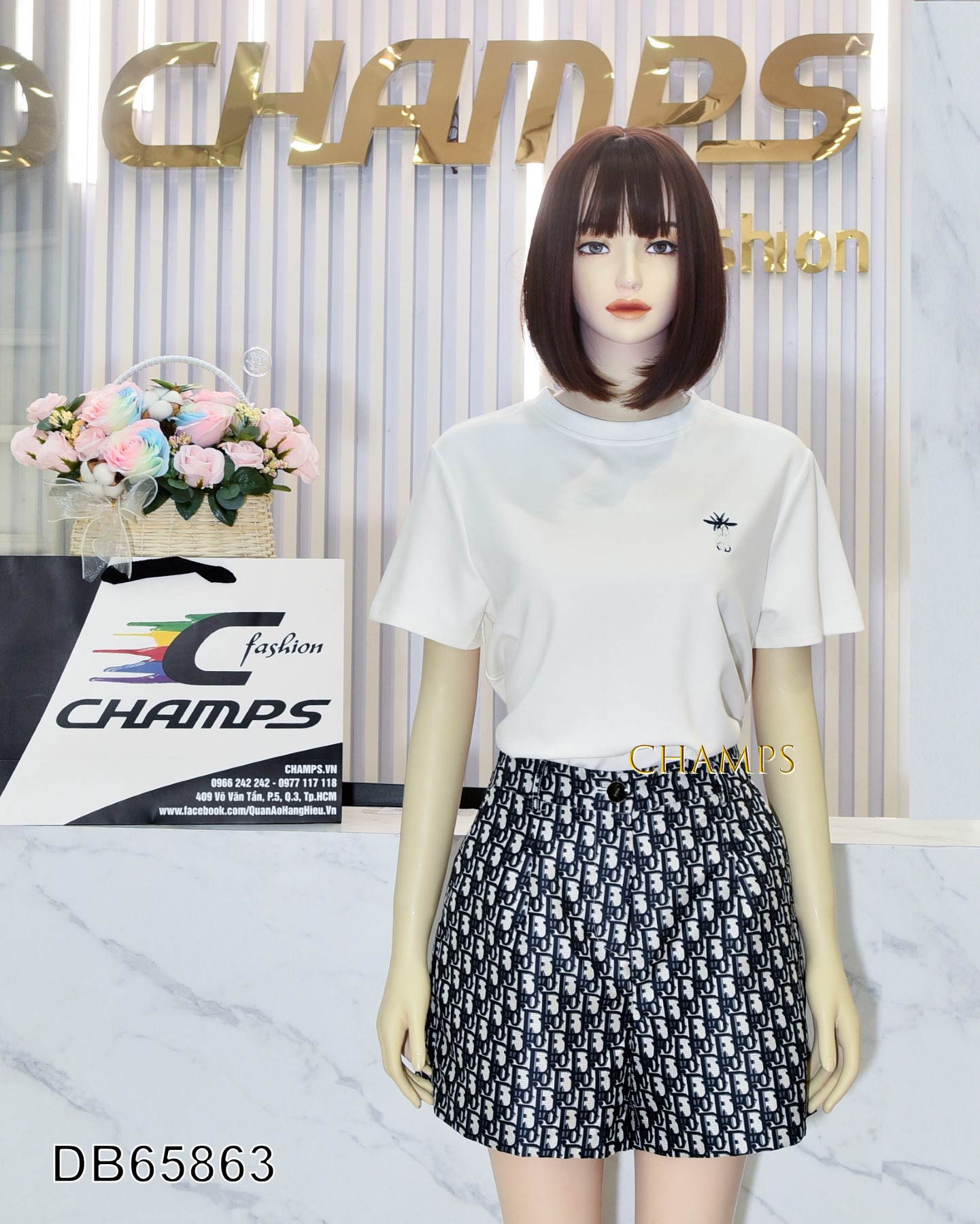 BỘ DIOR ÁO THUN +SHORT 65863