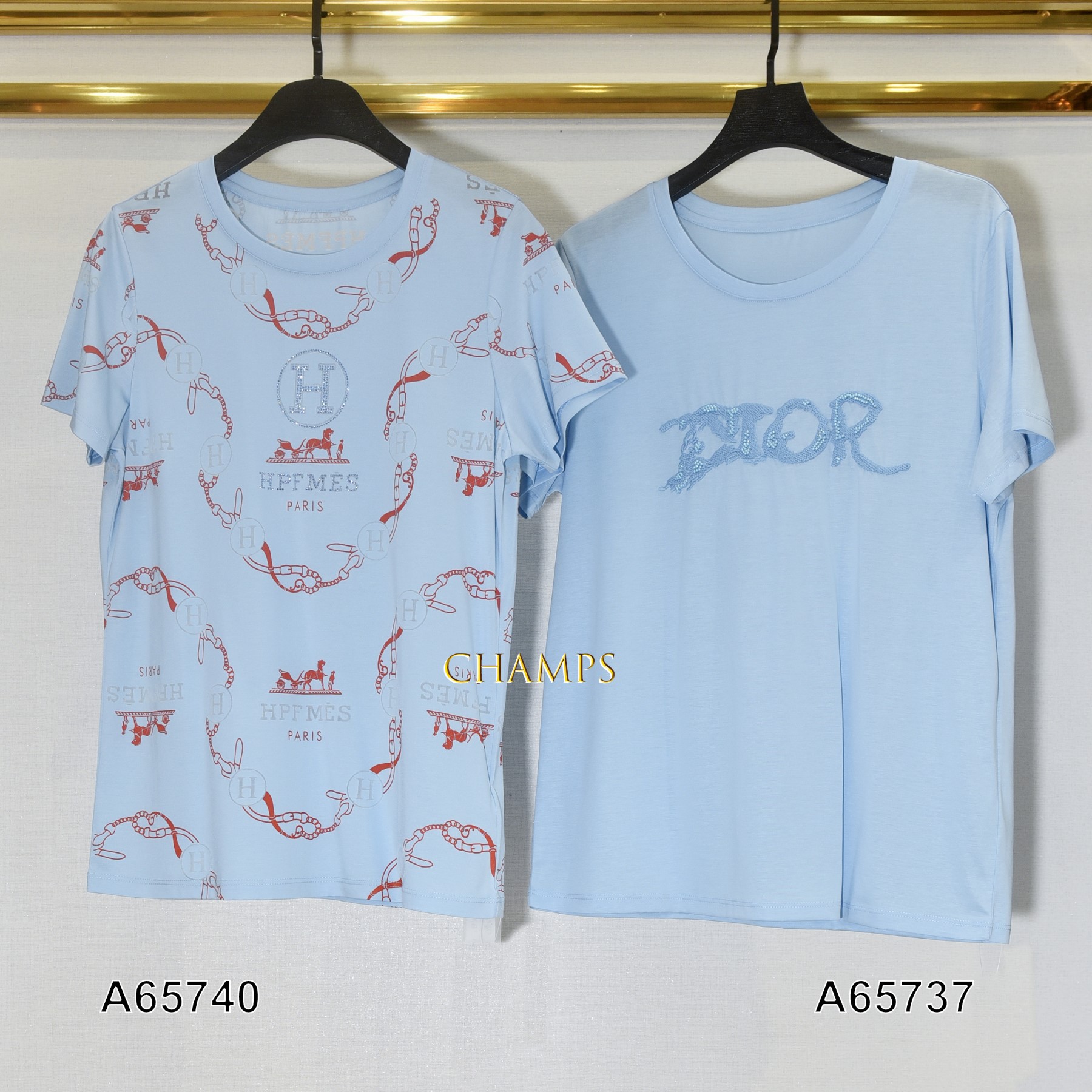 ÁO THUN GIẤY LỤA XANH DIOR 65737