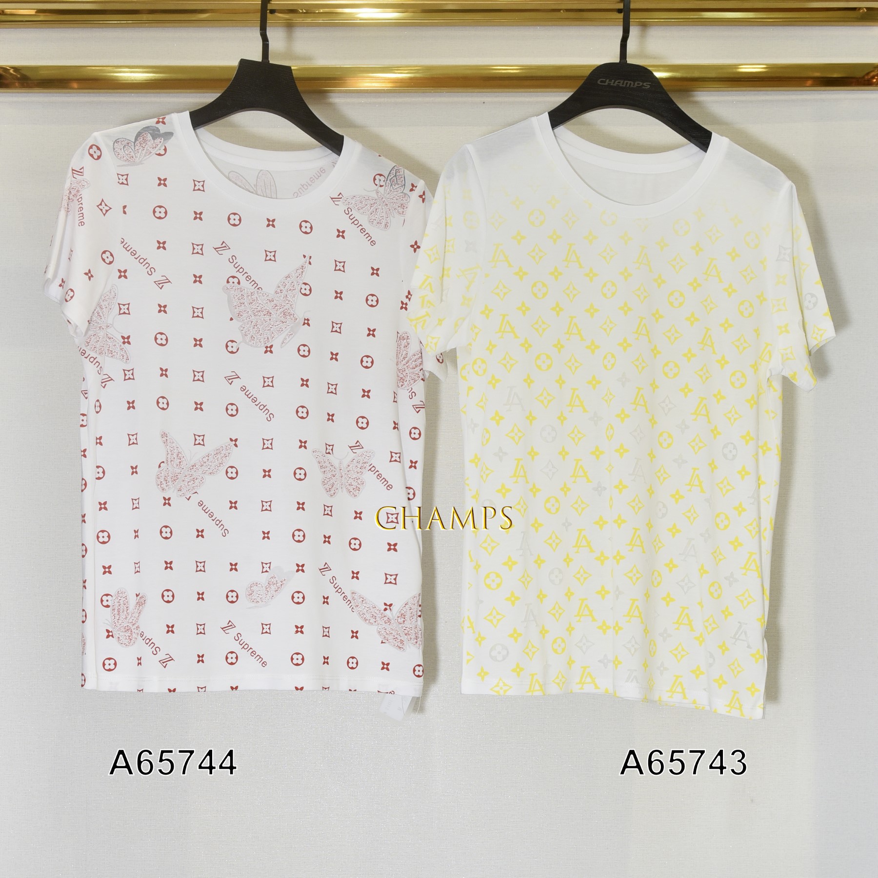 ÁO THUN GIẤY LỤA TRẮNG LV 65743