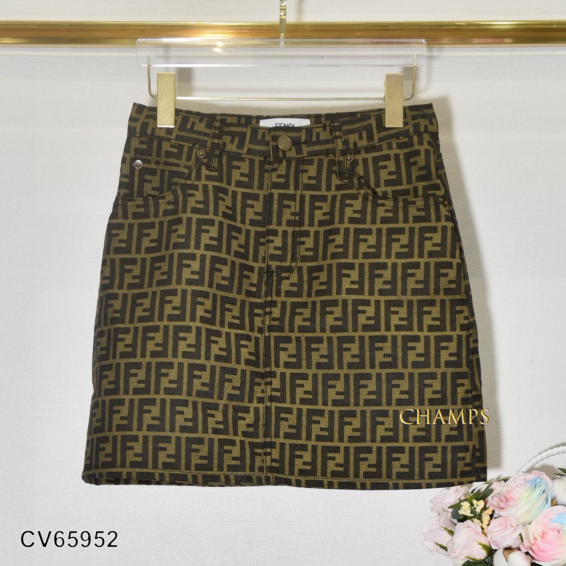 CHÂN VÁY NÂU FENDI 65952