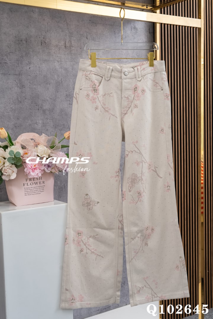 QUẦN JEAN MỀM HOA DISUI 102645