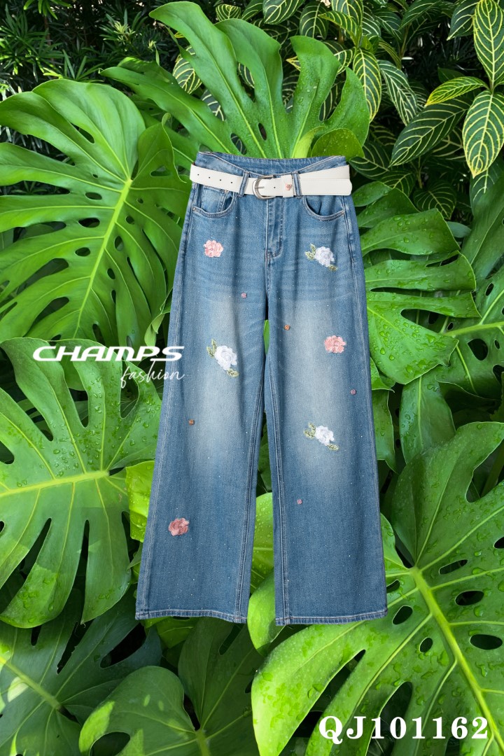QUẦN JEAN SUÔN HOA DN 101162
