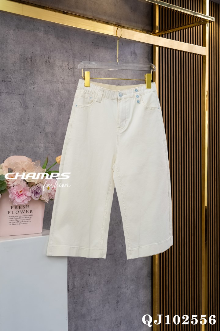QUẦN JEAN TRẮNG LỬNG GỐI 102556