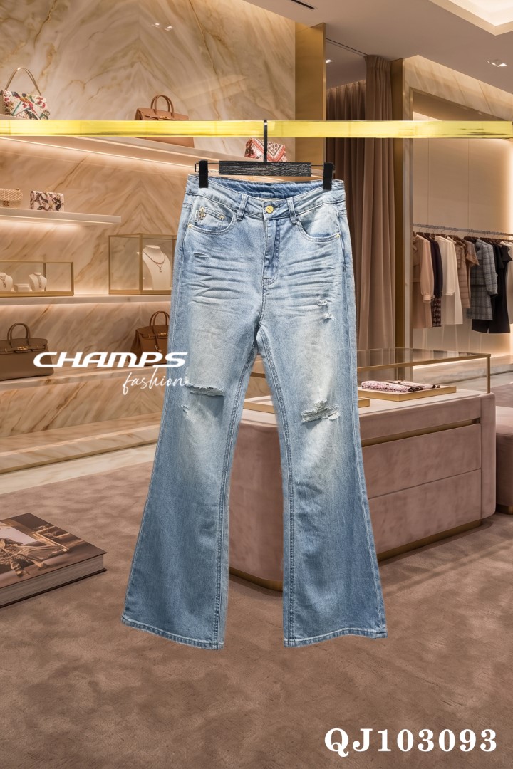 QUẦN JEAN XANH BASS RACH 103093
