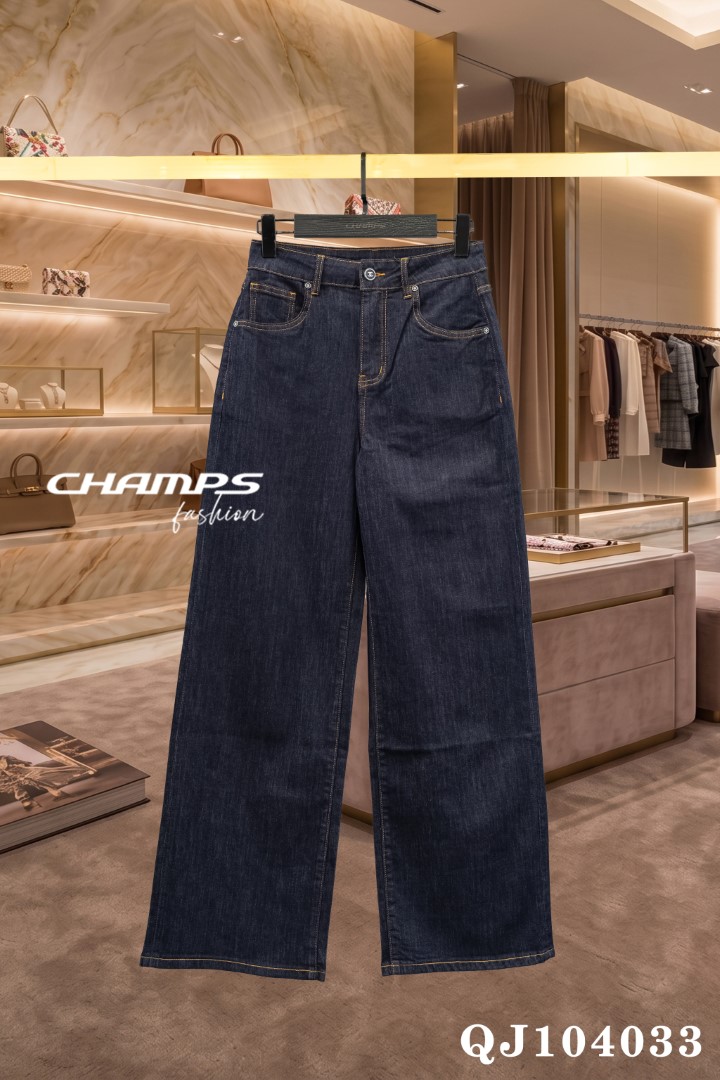 QUẦN JEAN SUÔN XANH ĐẬM CHANEL 104033