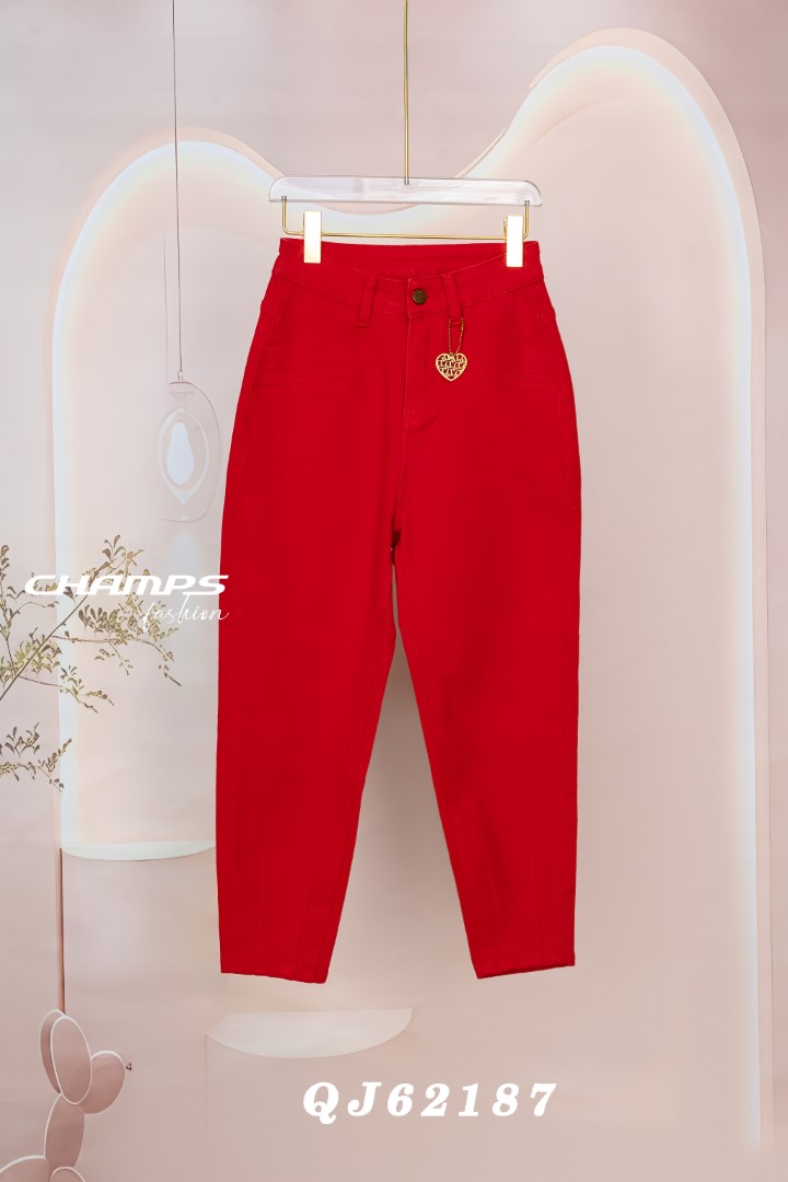QUẦN JEAN ĐỎ BETGHI DN 62187