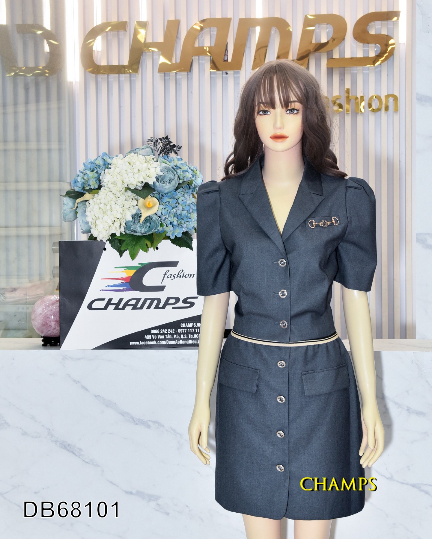 BỘ XÁM GUCCI +CV 68101