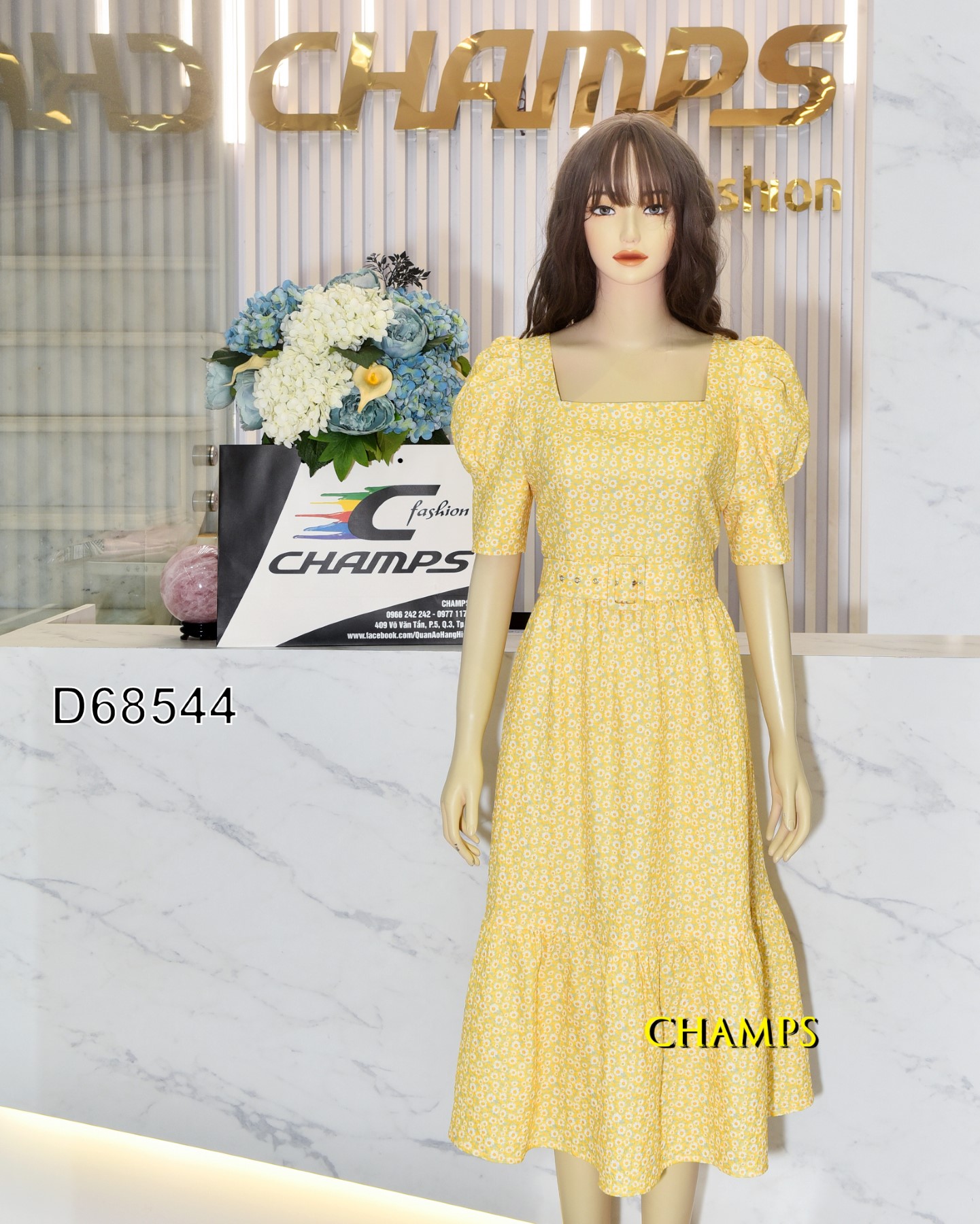 ĐẦM HOA NHÍ VÀNG +DN 68544