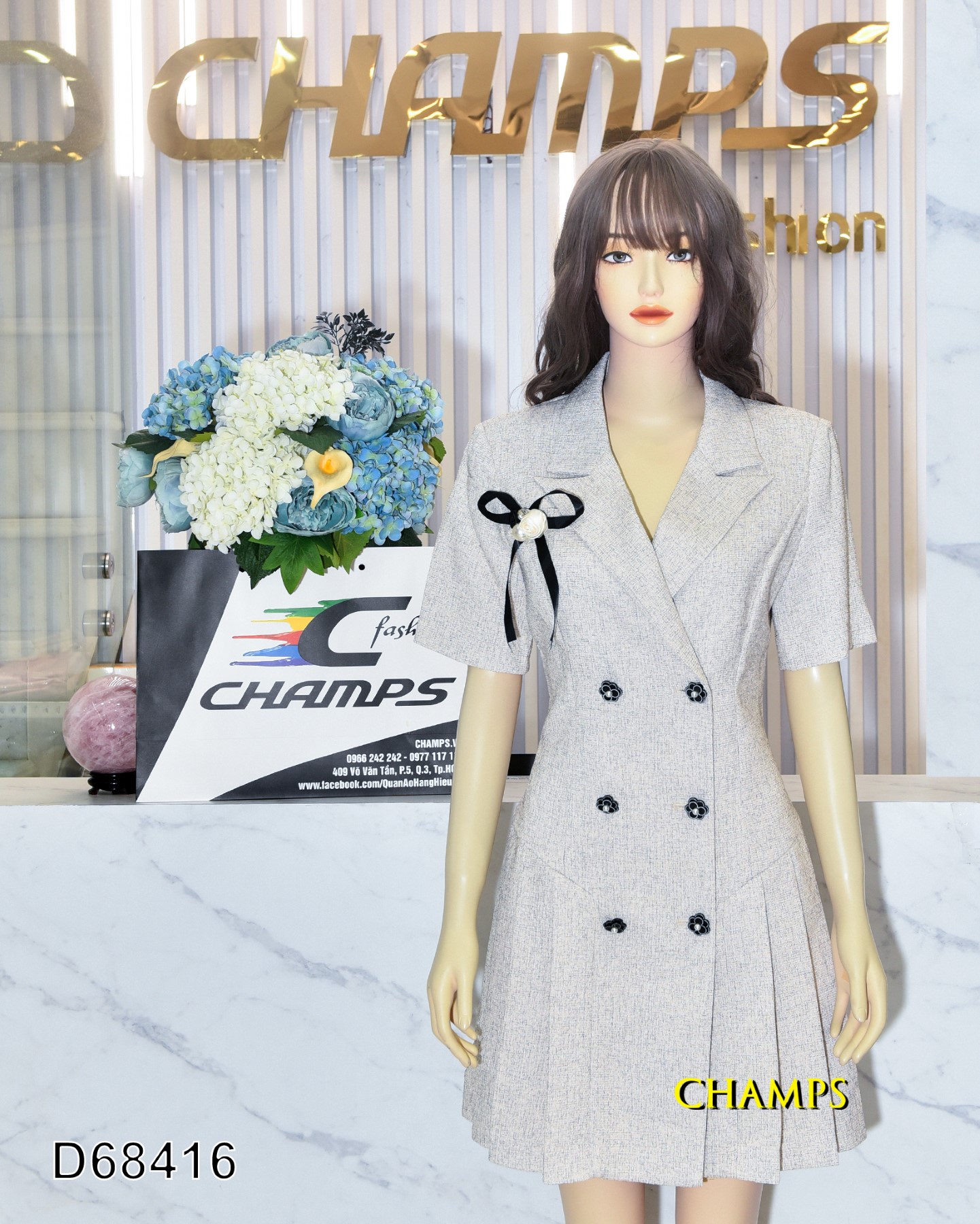 ĐẦM VEST KEM 68416