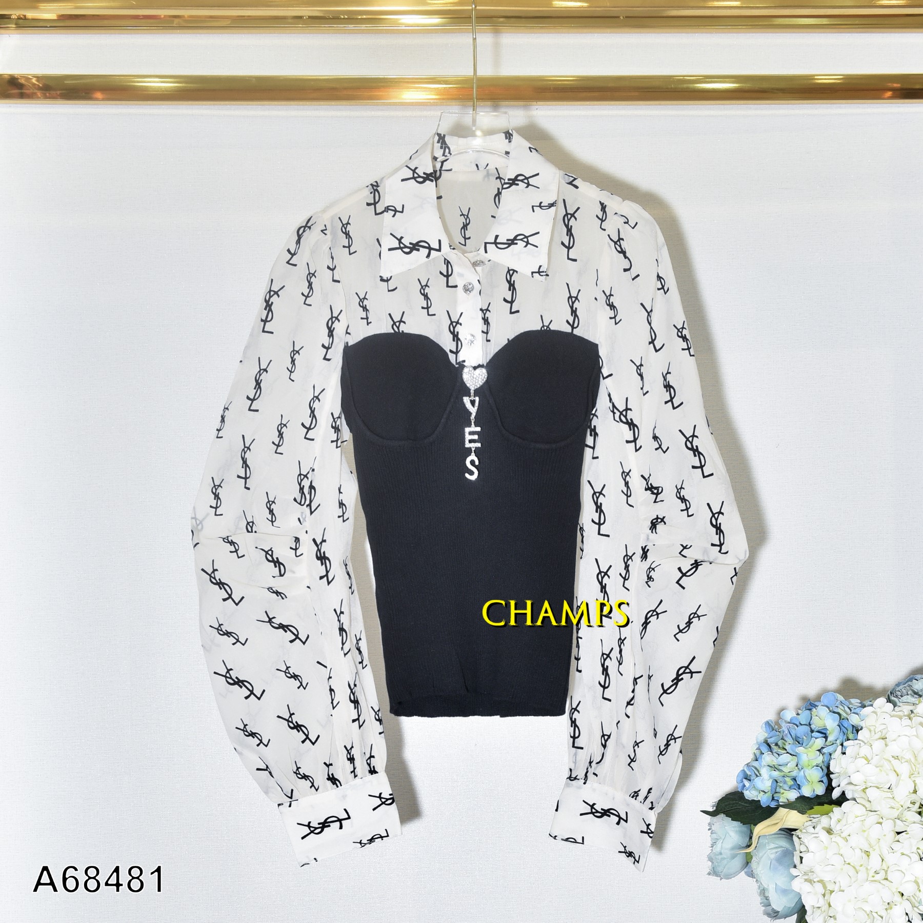 ÁO LEN ĐEN YSL ẨN 68481