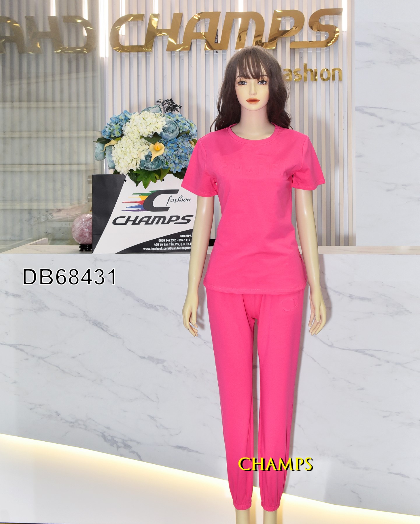 BỘ THUN HỒNG CHANEL 68431