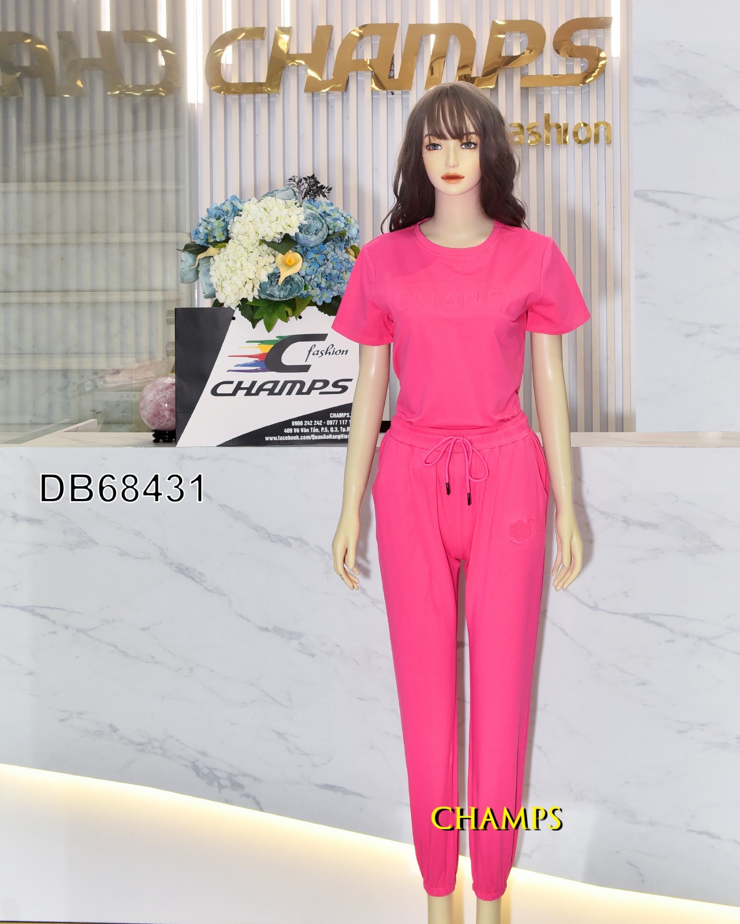 BỘ THUN HỒNG CHANEL 68431