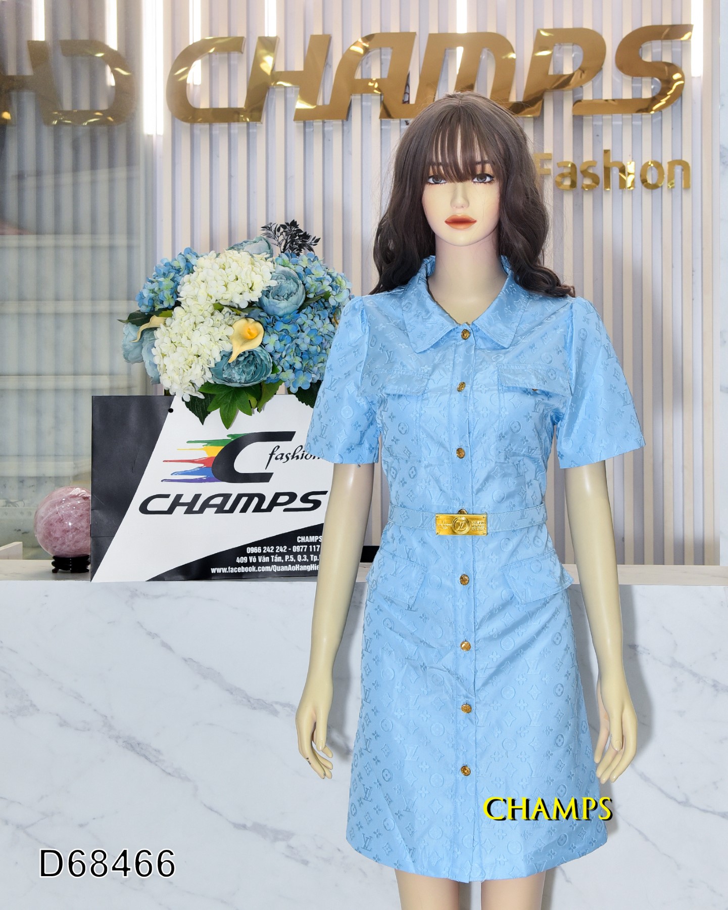 ĐẦM LV XANH BIỂN 68466