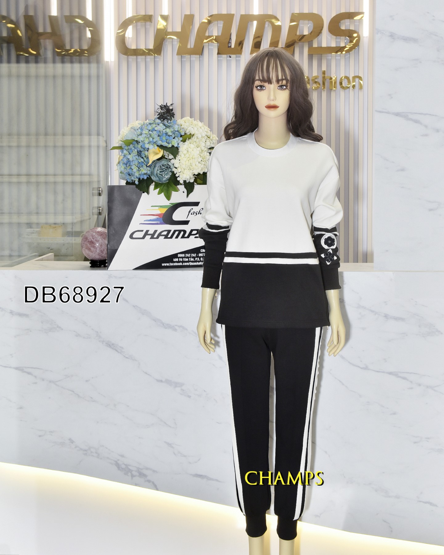 BỘ THUN LV ĐEN TRẮNG 68927