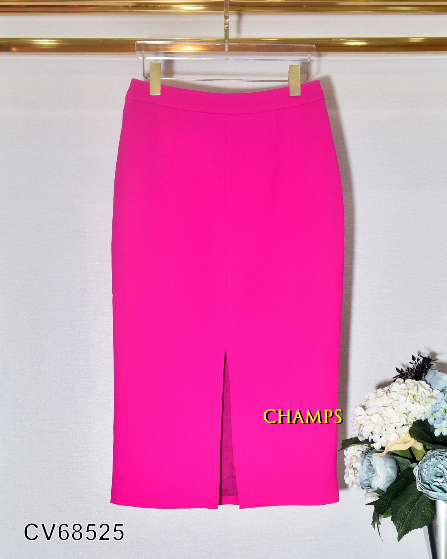 CHÂN VÁY VÀNG HỒNG SEN DÀI 68525