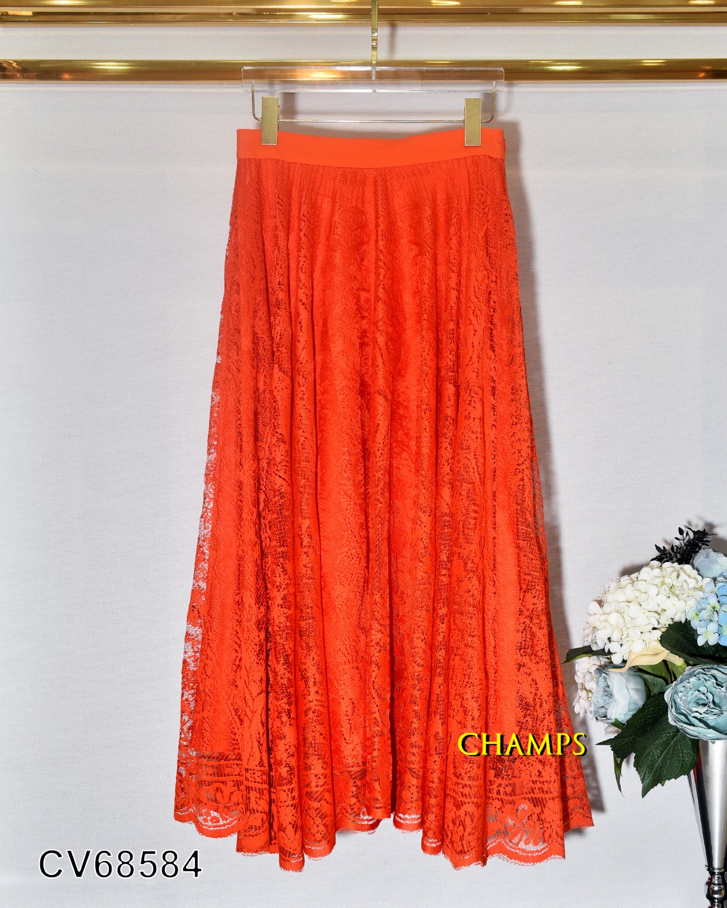 CHÂN VÁY REN CAM 68584