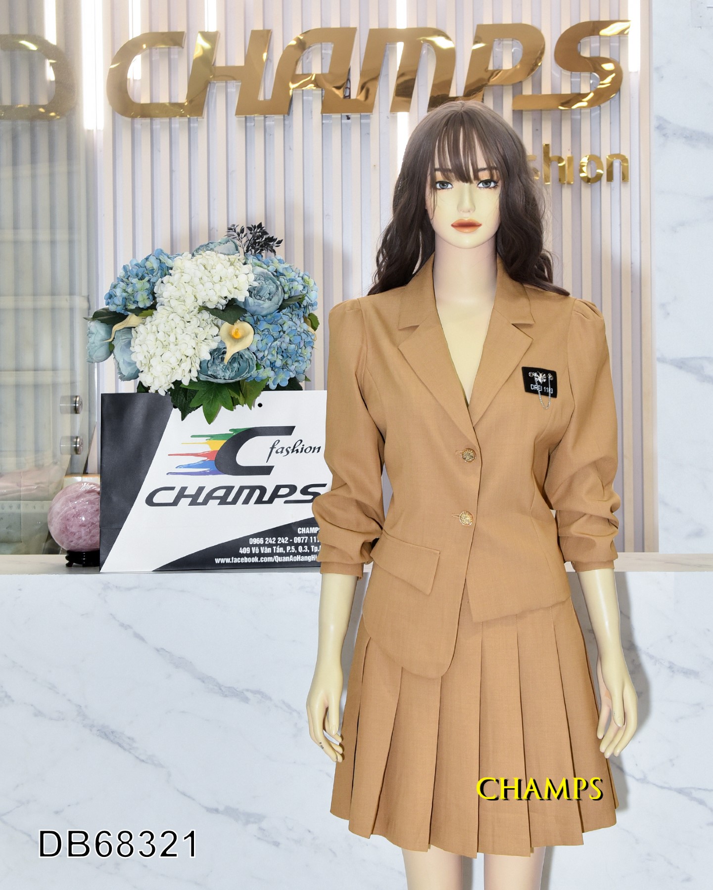 BỘ KEM VEST +CV XẾP 68321