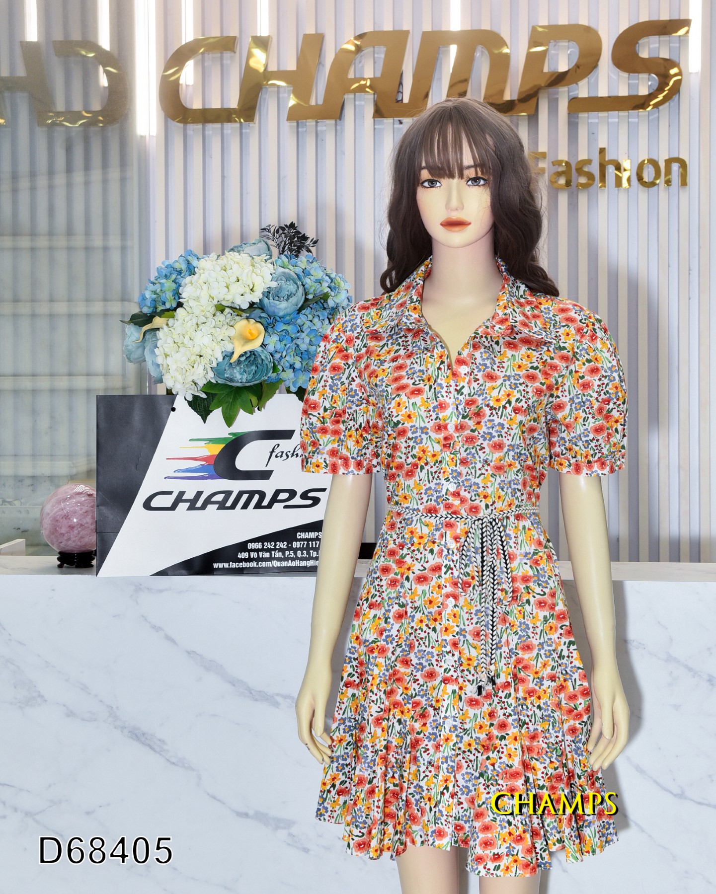 ĐẦM SUÔN XÔ HOA NHÍ +DN 68405