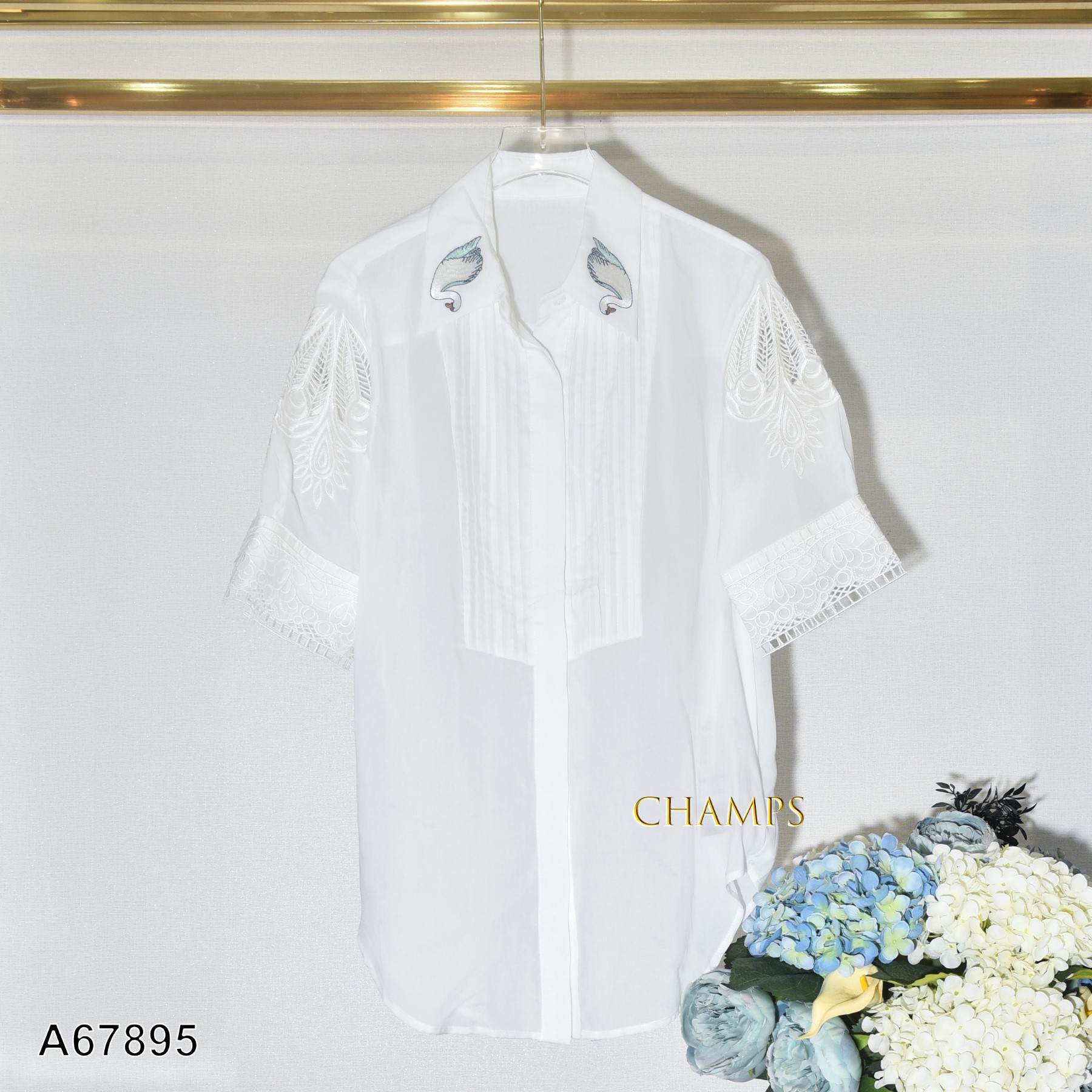 ÁO SƠ MI TRẮNG CỔ THIÊN NGA 67895