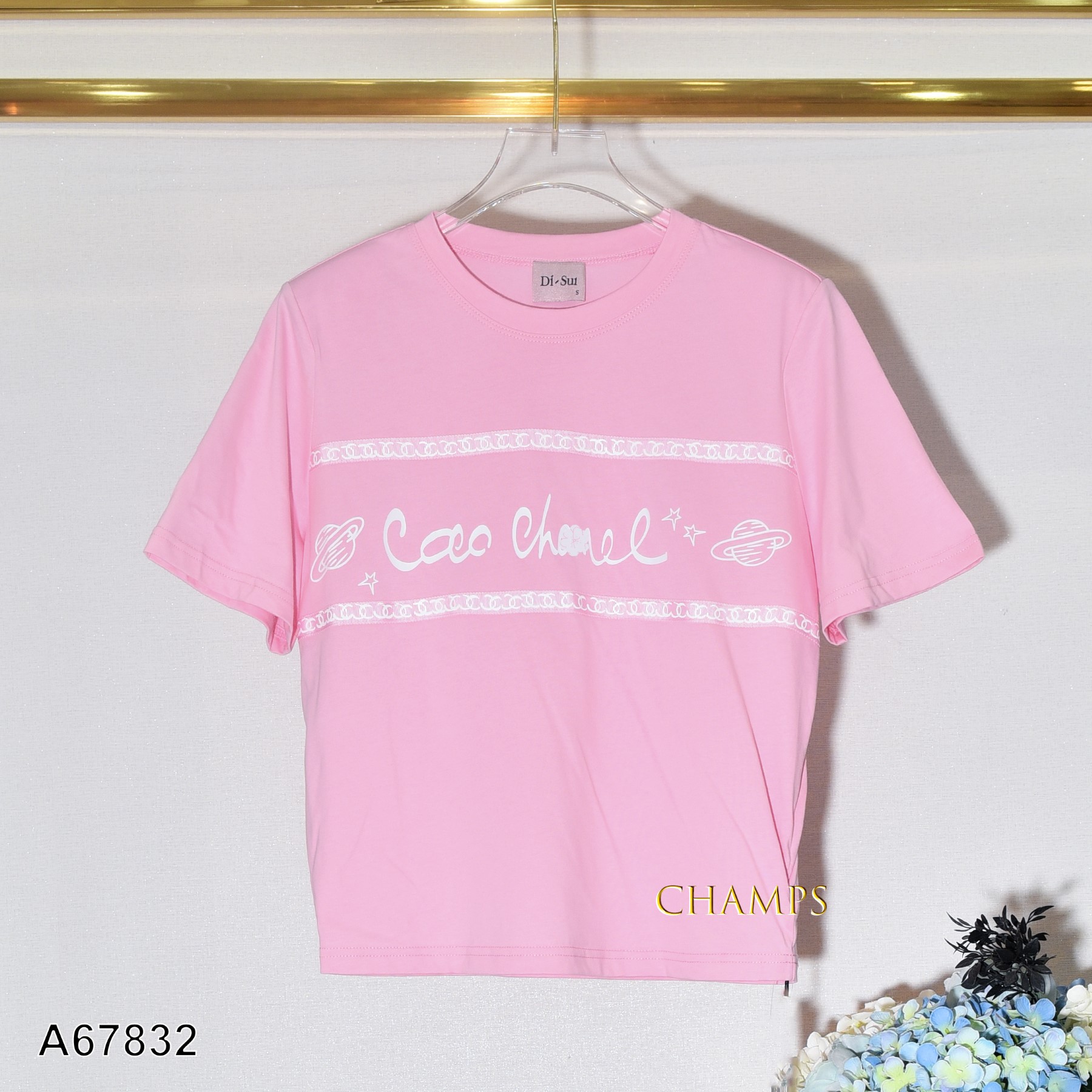 ÁO THUN DISUI CHANEL HỒNG 67832