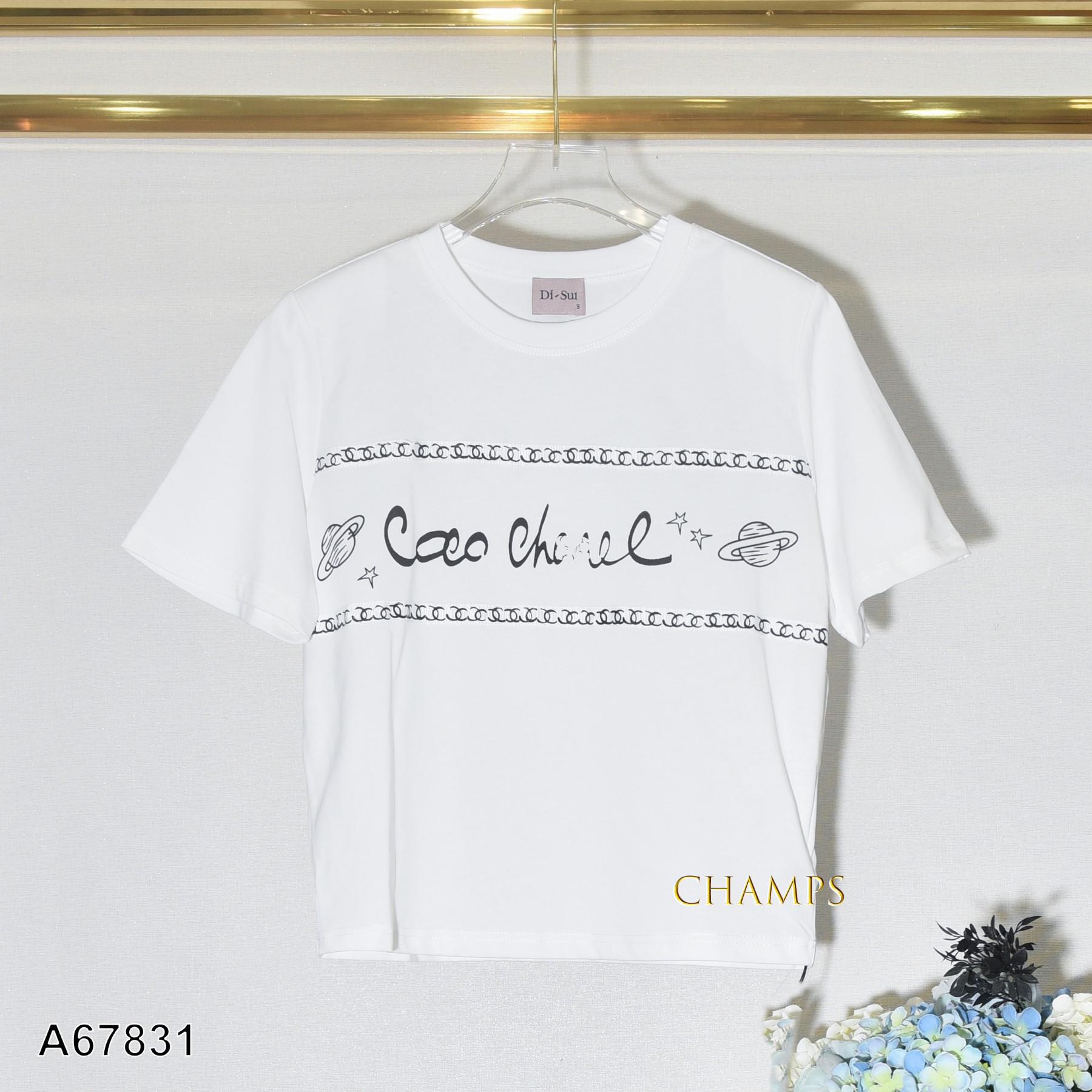 ÁO THUN DISUI CHANEL TRẮNG 67831
