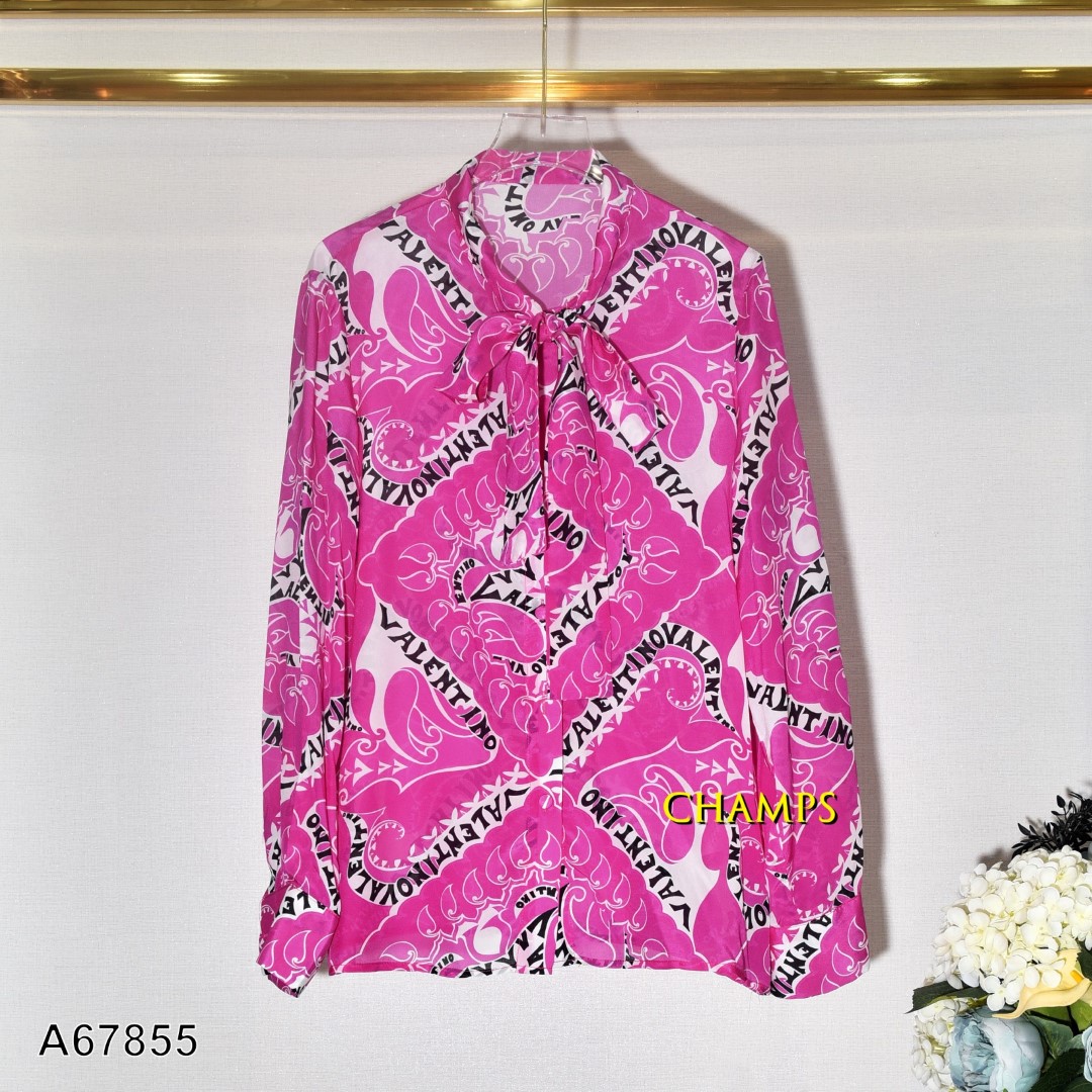 ÁO LỤA HỒNG VALENTINO 67855