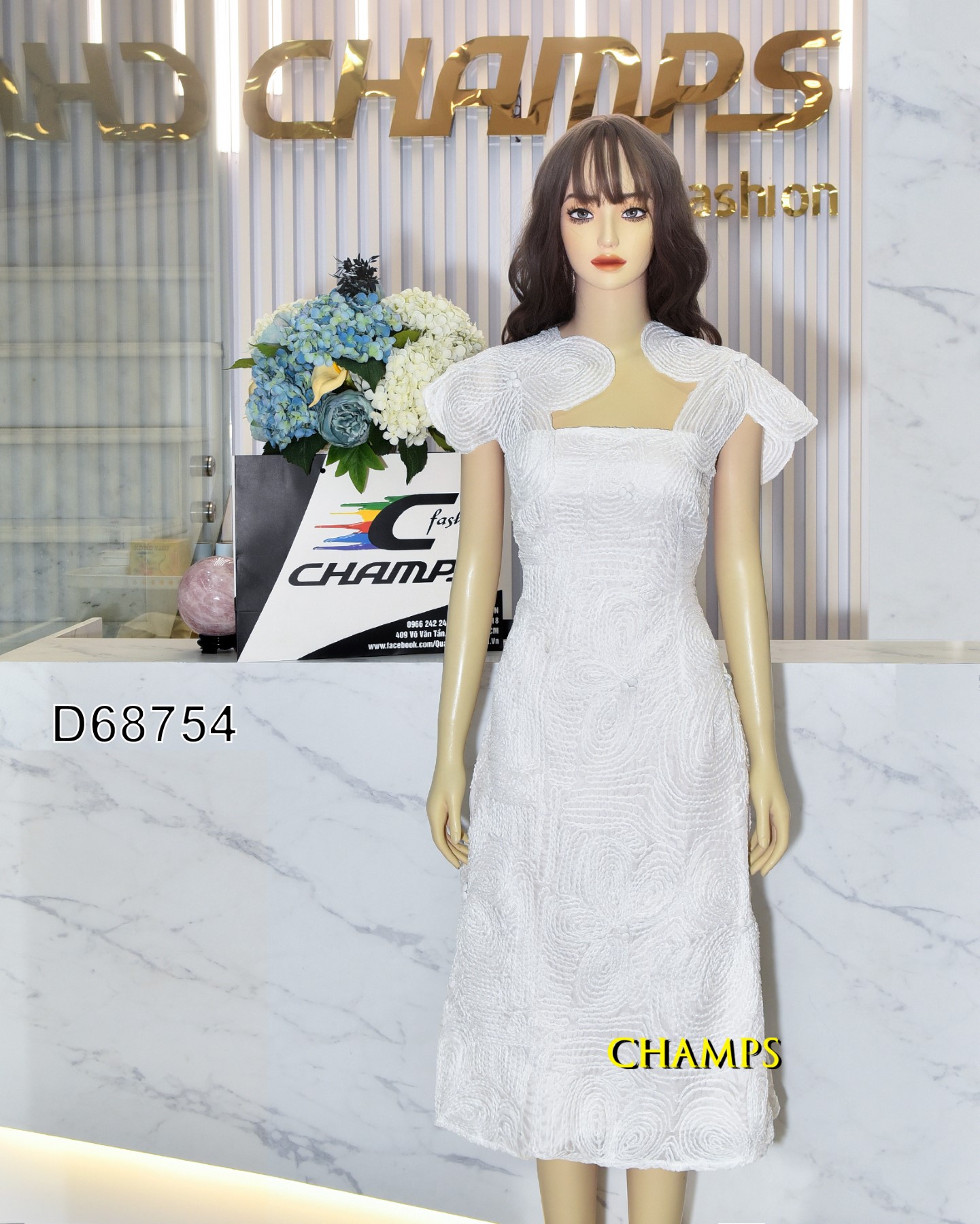 ĐẦM REN TRẮNG 68754