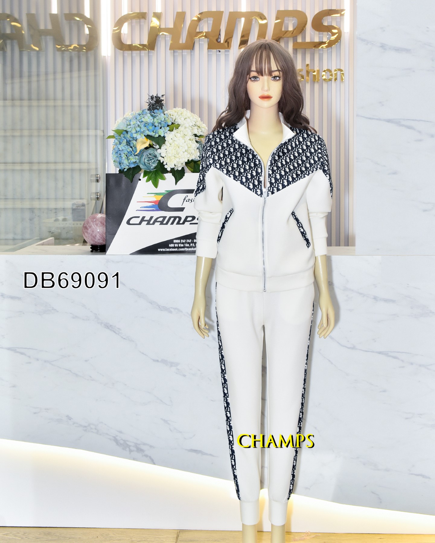 BỘ XỐP TRẮNG DIOR 69091