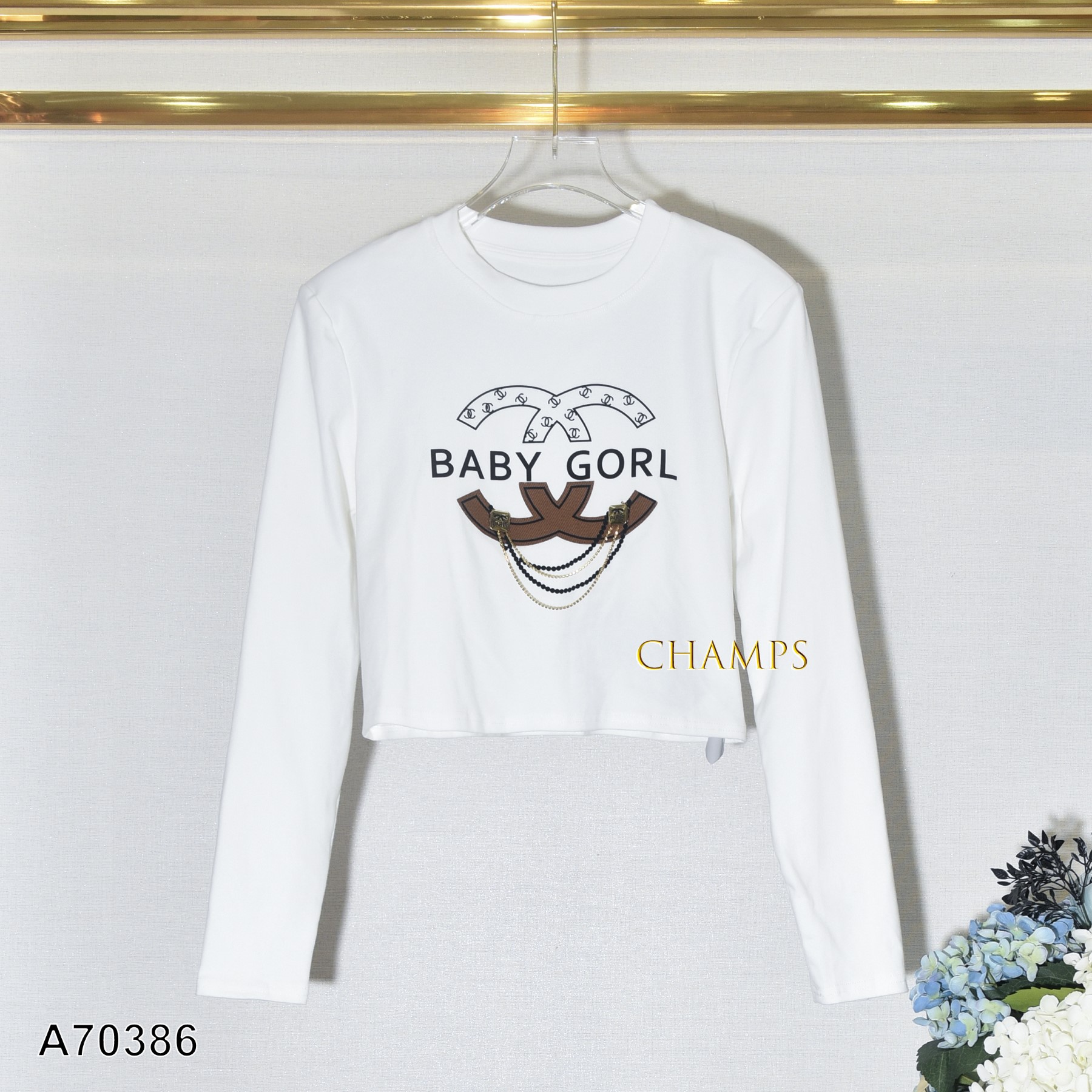 ÁO THUN CHANEL LỬNG XÍCH 70386