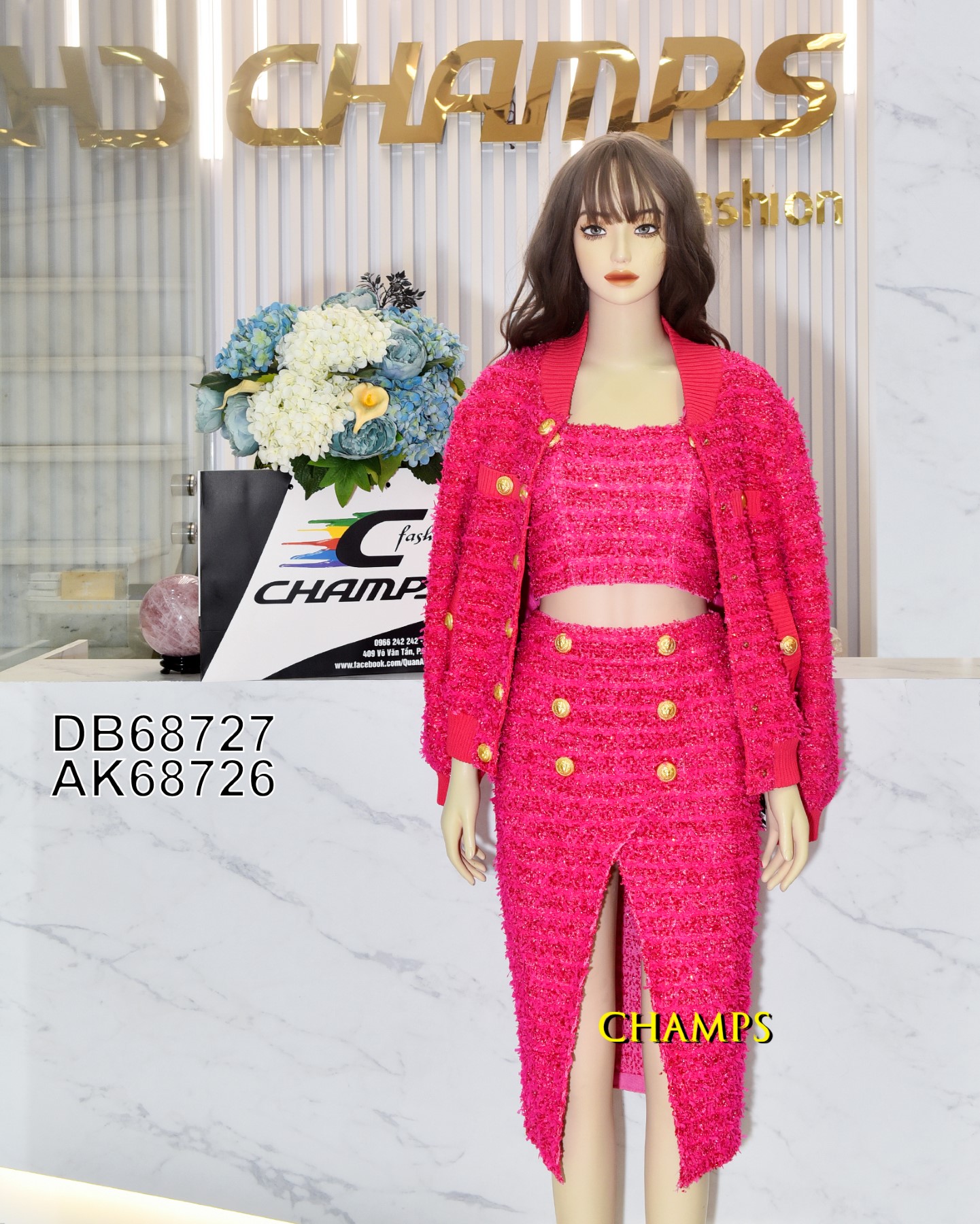 BỘ BALMAN HỒNG ÁO 2 DÂY +CV 68727