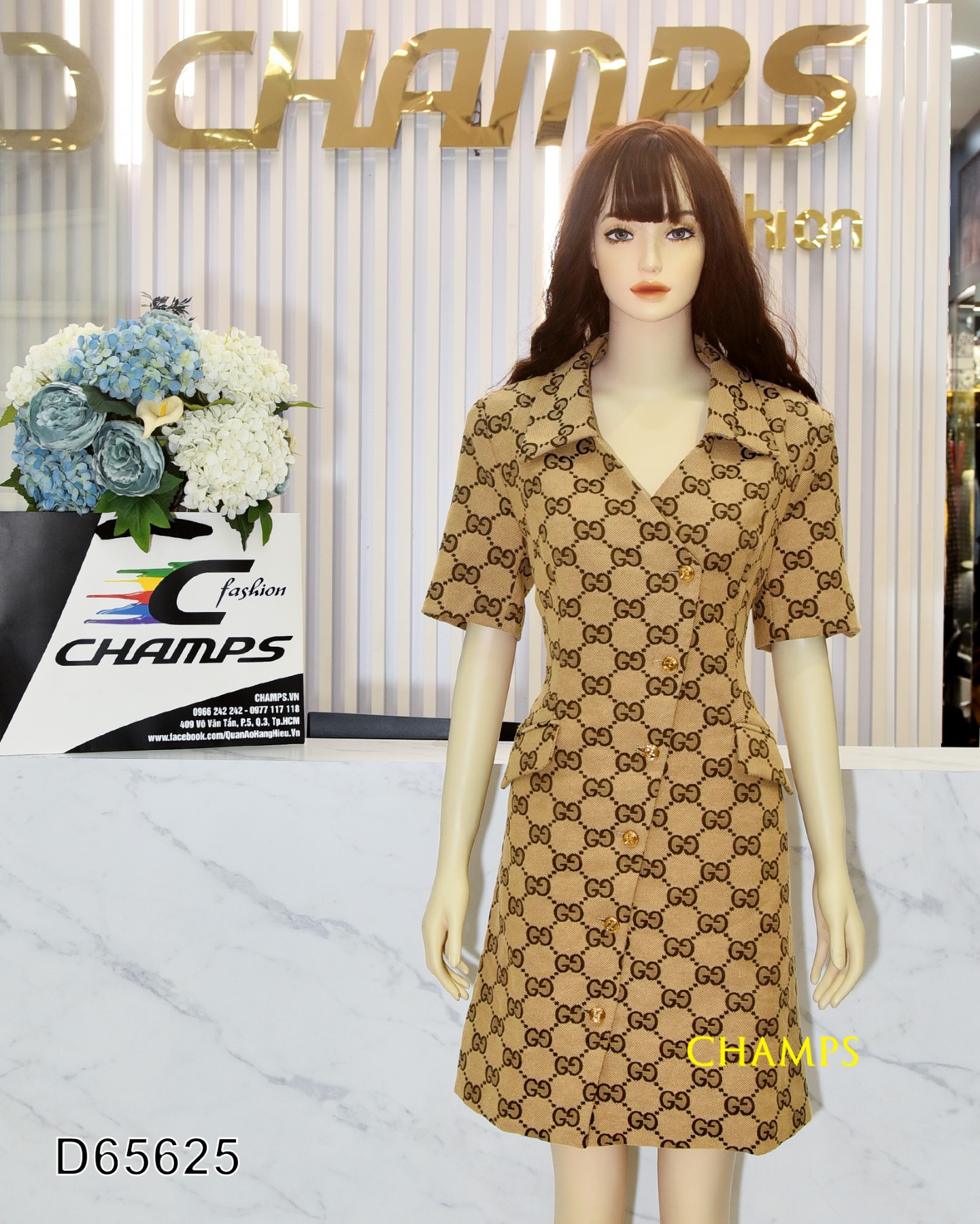 ĐẦM NÂU GUCI 65625